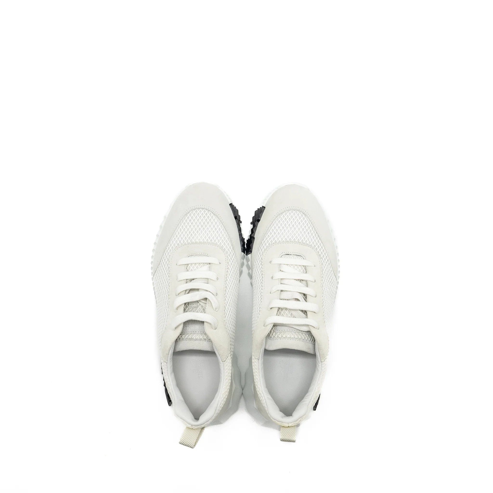 Hermes Size 39.5 Homme Bouncing Sneaker White/Black - Image 4