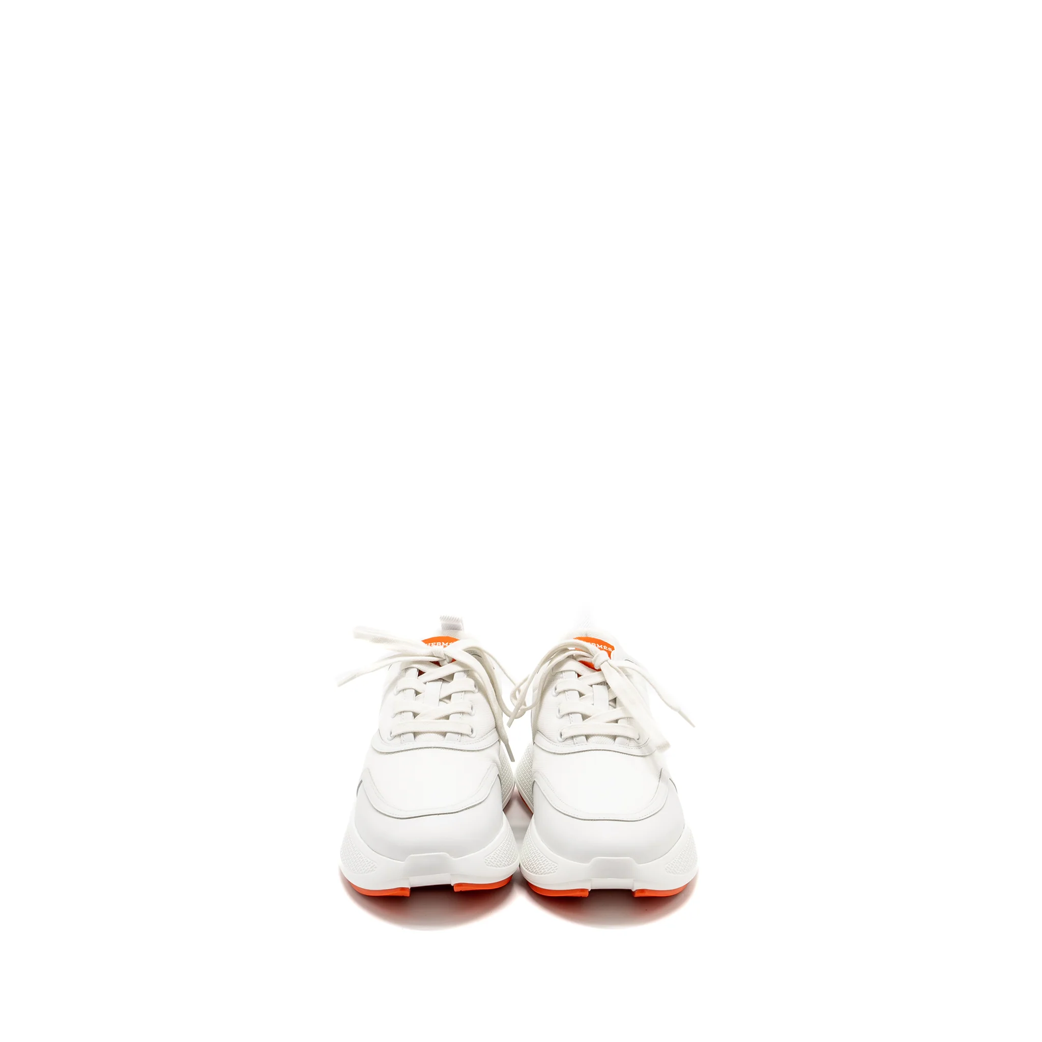 Hermes Size 39 Giga Sneakers blanc / orange - Image 2