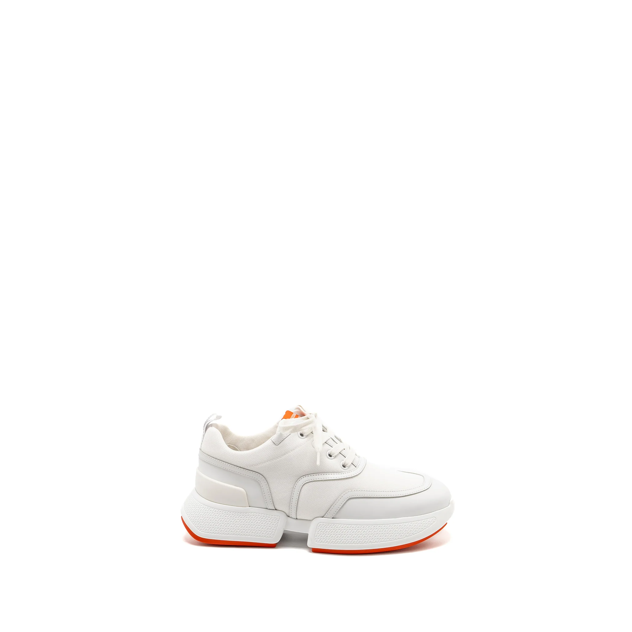 Hermes Size 39 Giga Sneakers blanc / orange - Image 5