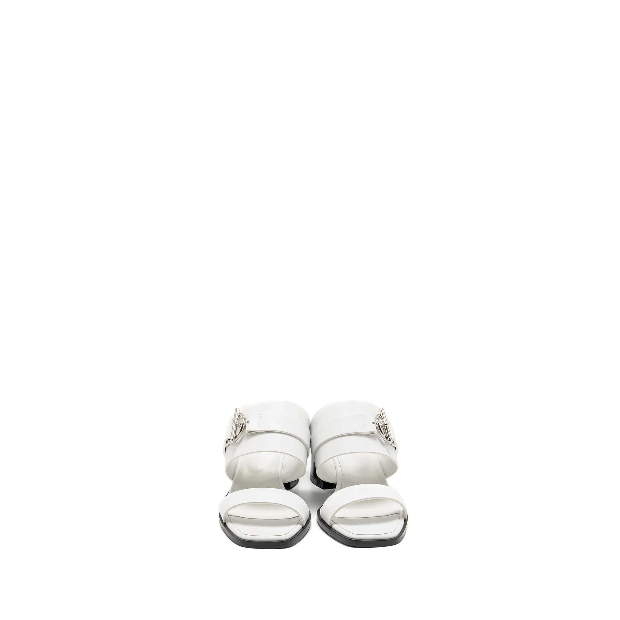 Hermes Size 39 Kute 60 Sandal Calfskin White SHW - Image 2