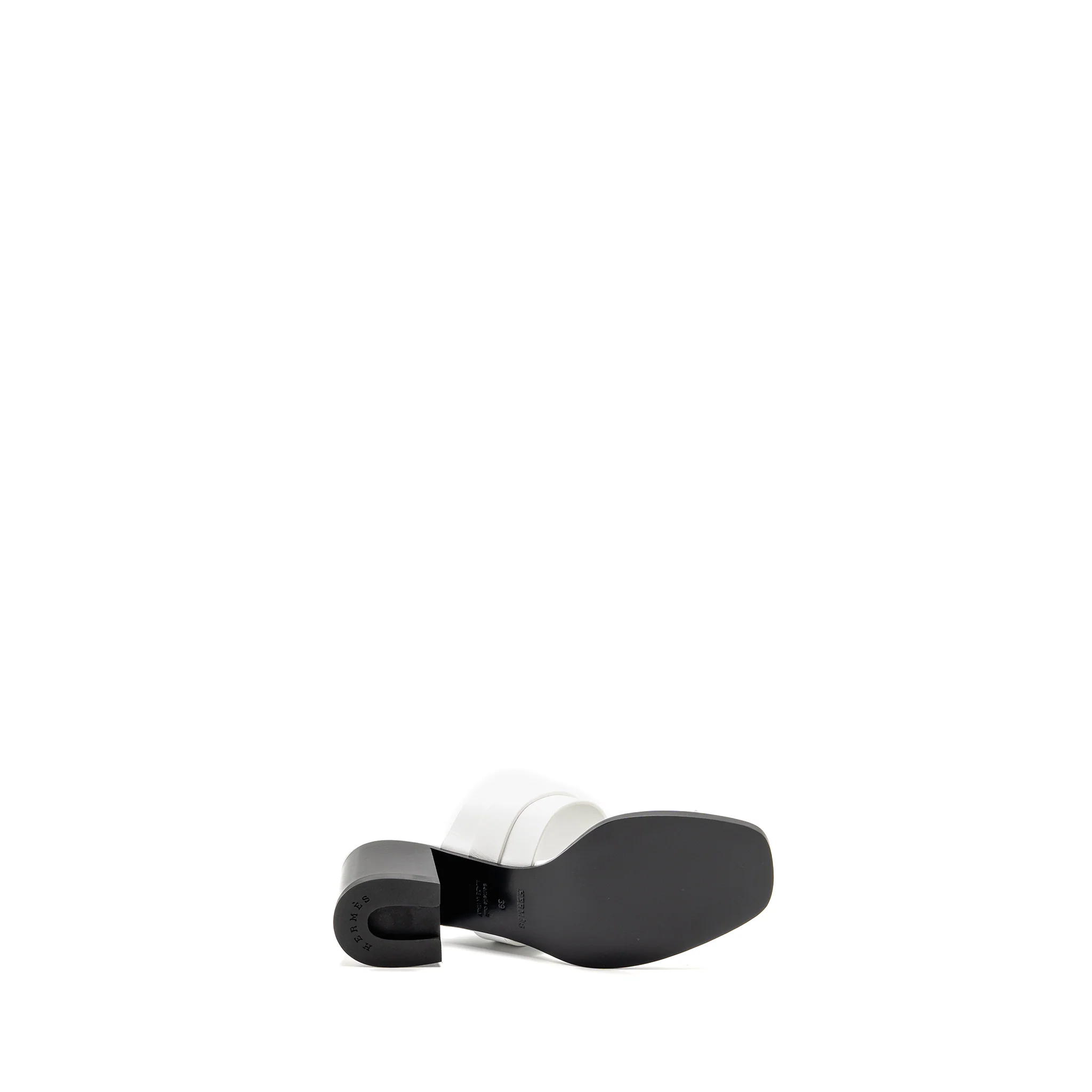 Hermes Size 39 Kute 60 Sandal Calfskin White SHW - Image 6