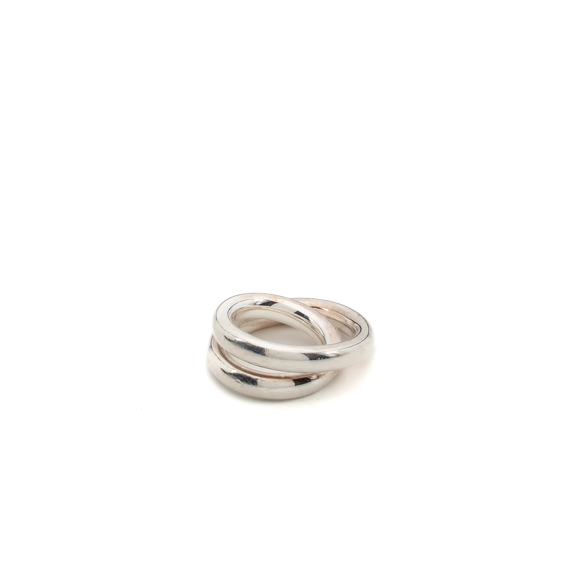 Hermes size 46 Vertige Ring Sterling Silver