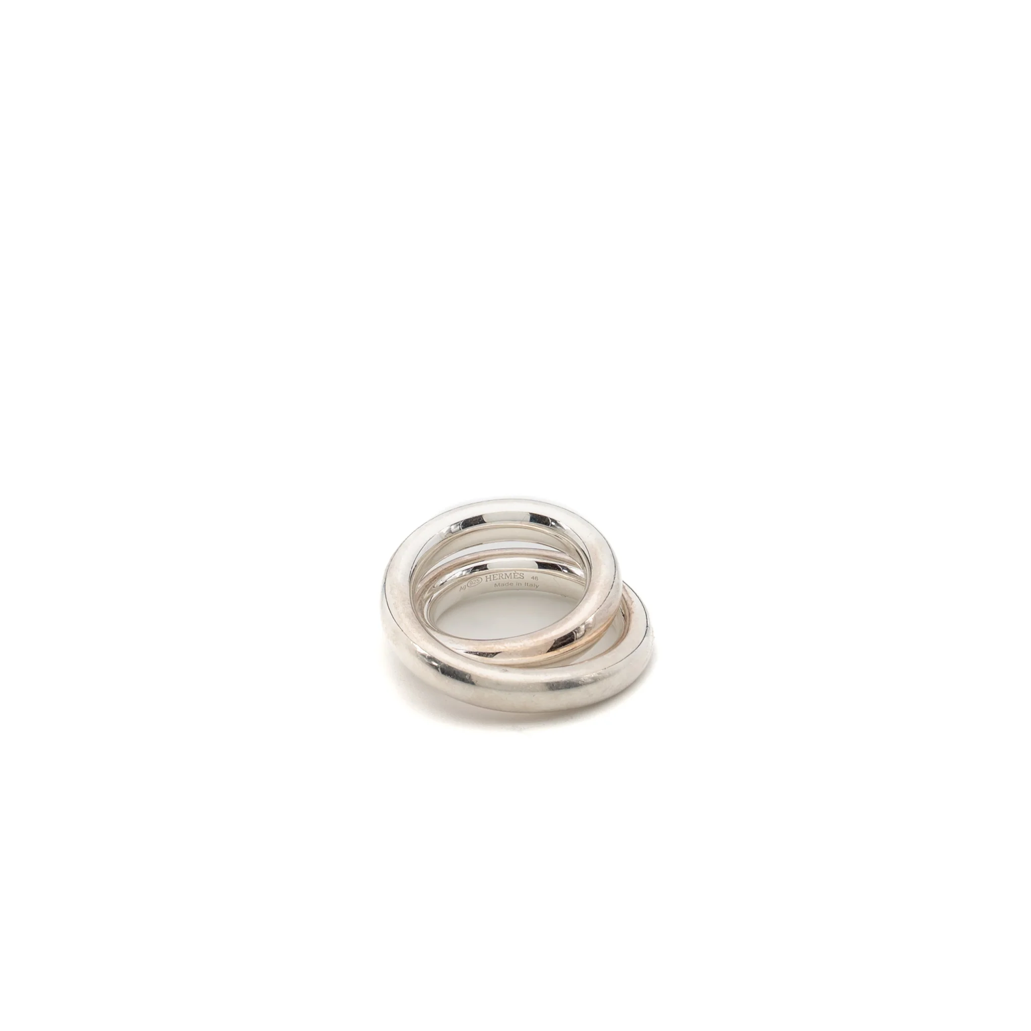 Hermes size 46 Vertige Ring Sterling Silver - Image 4