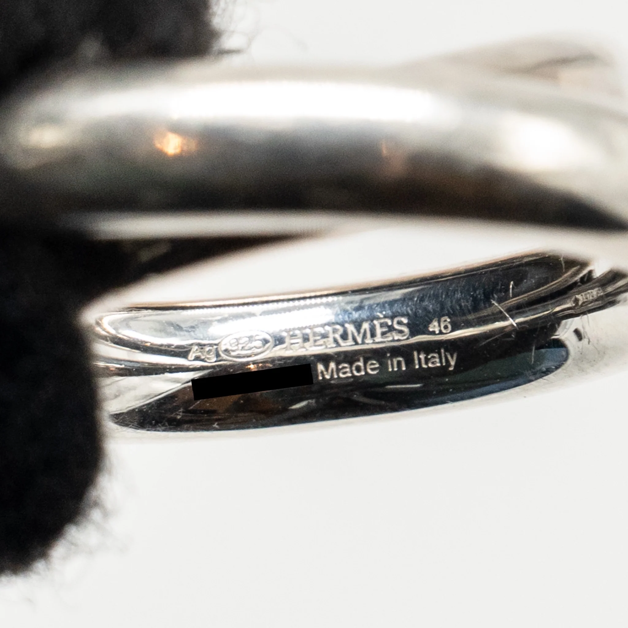 Hermes size 46 Vertige Ring Sterling Silver - Image 5