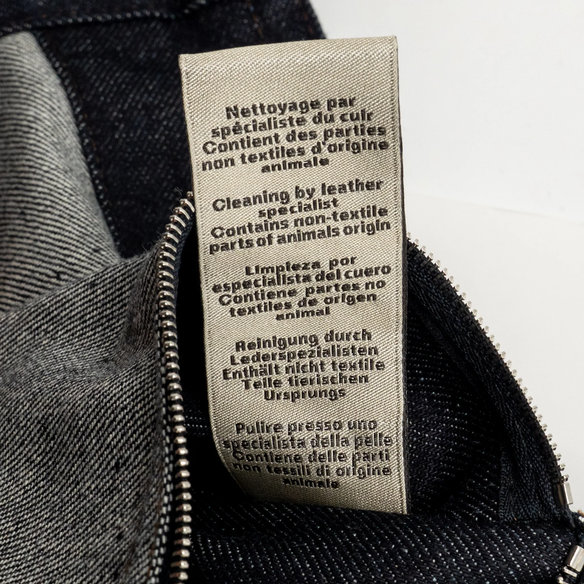 Hermes size 48 Blouson Icones au Carre Denim jacket cotton indigo SHW - Image 10