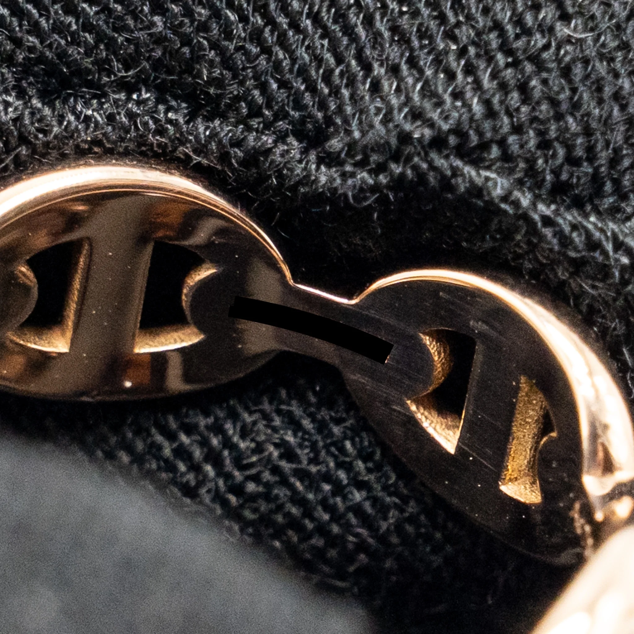 Hermes Size 50 Chaine D’Ancre Enchainee PM Ring Small Model Rose Gold - Image 6