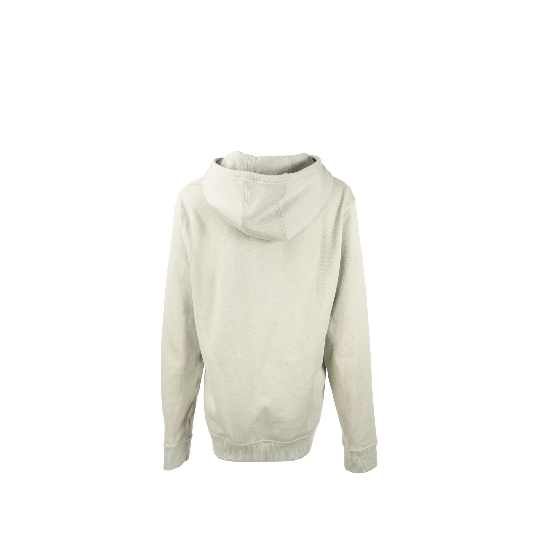 HERMES Size L Graphic Print Crew Neck Hoodie Cotton Sage - Image 3
