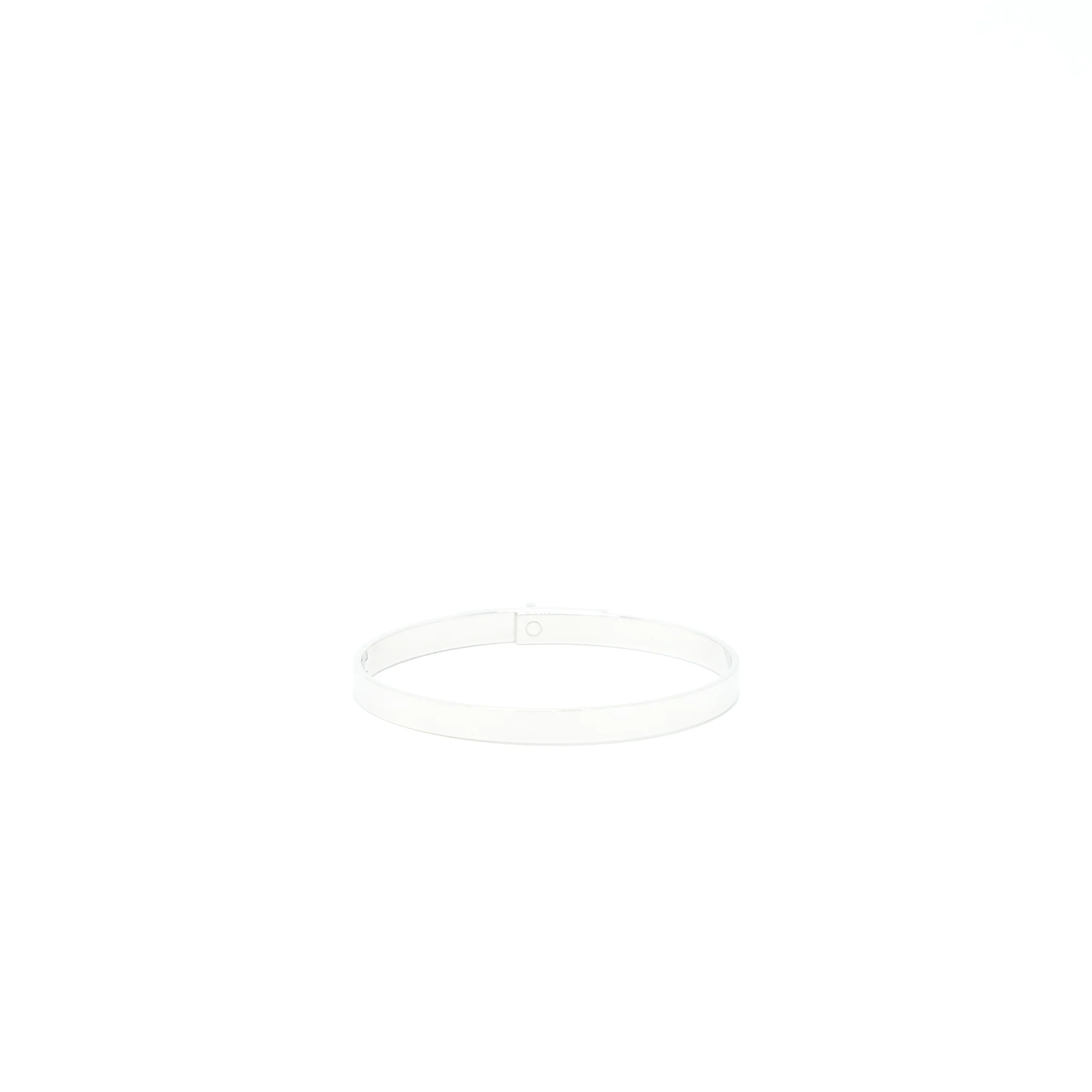 Hermes Size LG Kelly Bracelet, Small Model In White Gold With Diamonds - Image 3