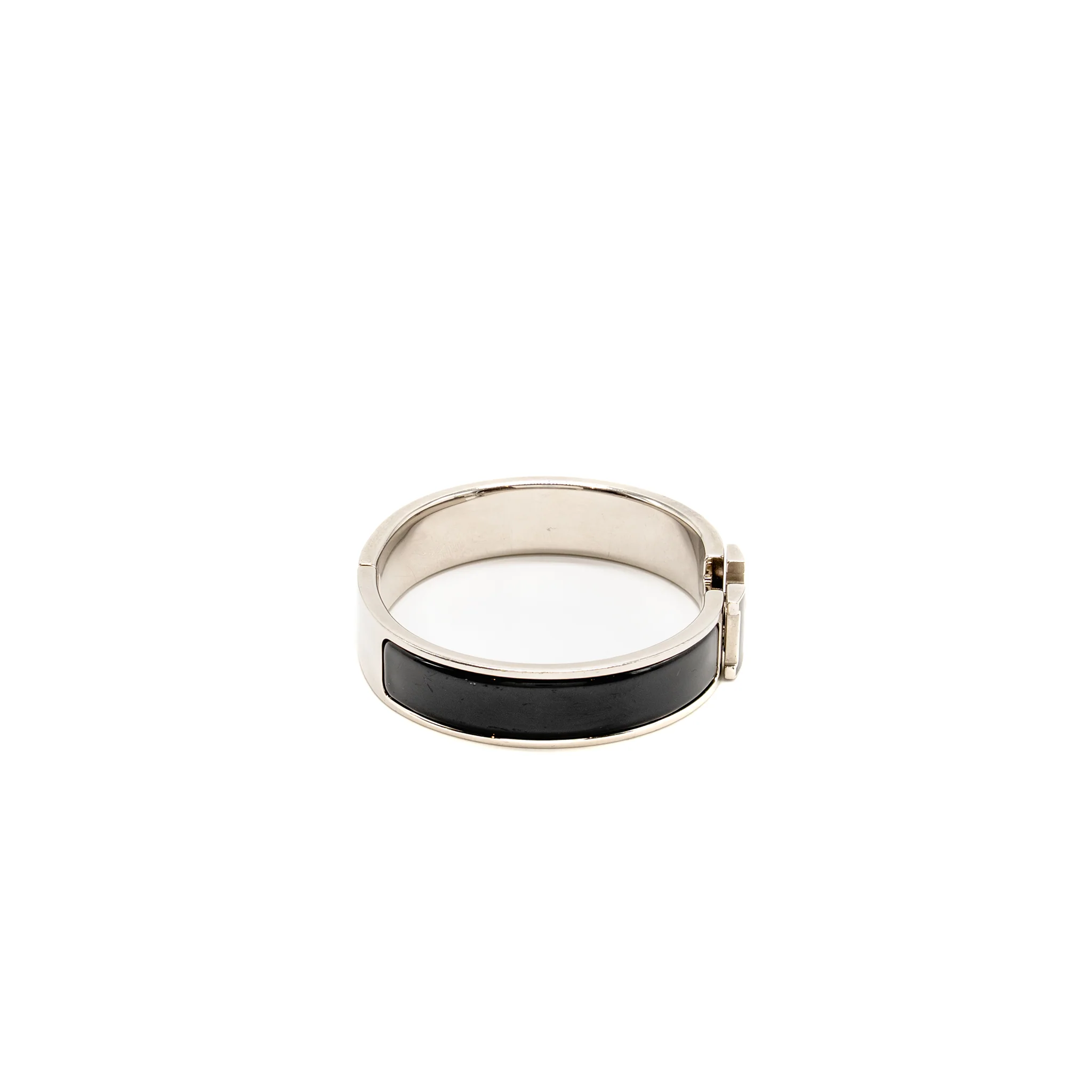 Hermes size pm clic h bracelet black SHW - Image 2
