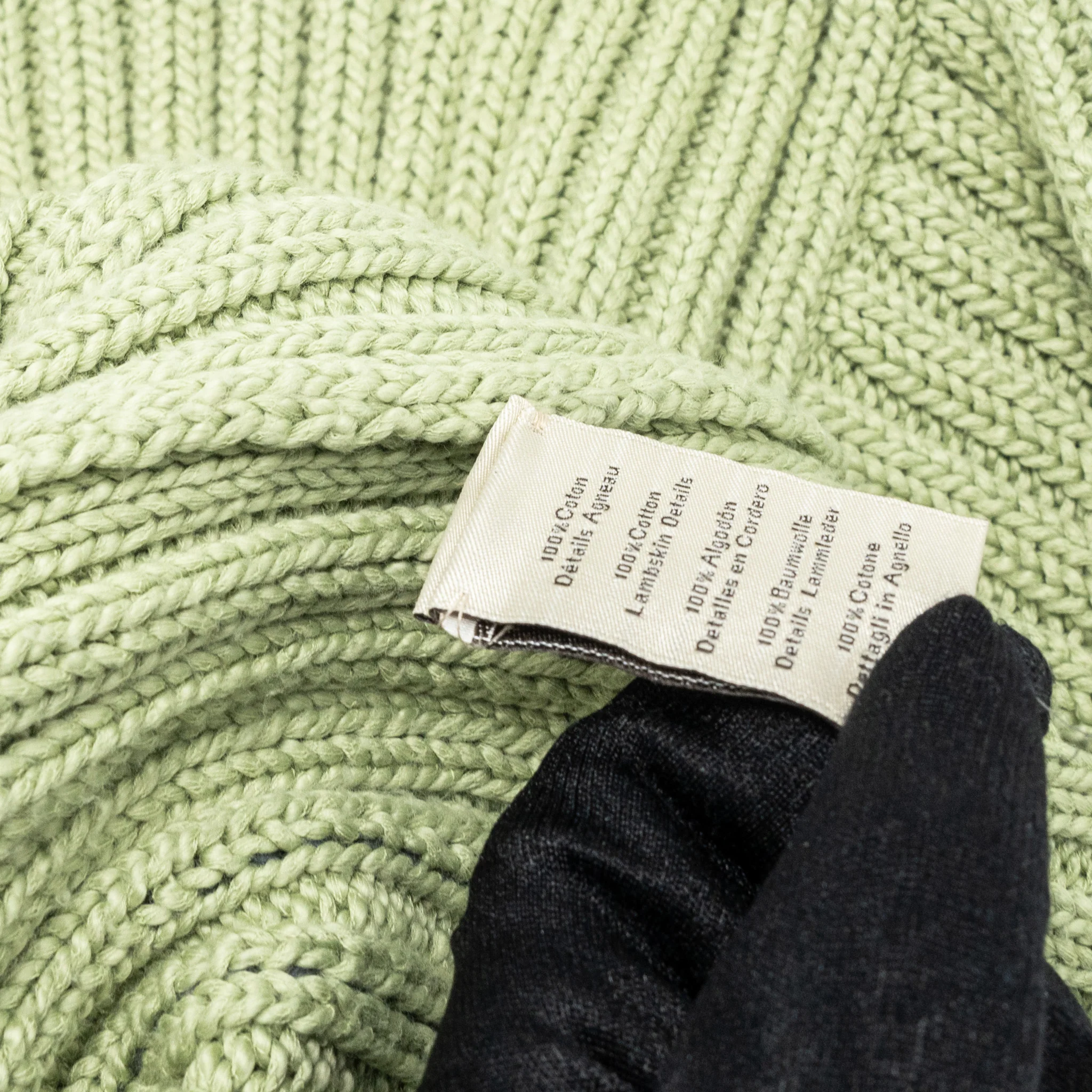 Hermes size S sweat shirt cotton green - Image 6