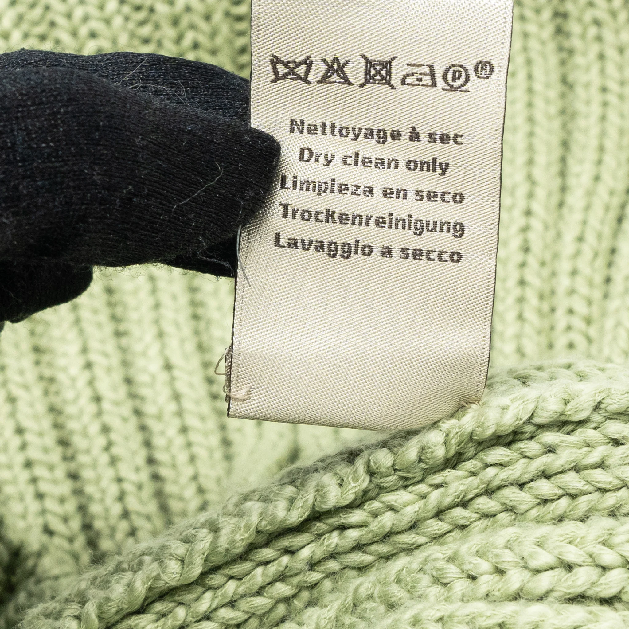 Hermes size S sweat shirt cotton green - Image 8