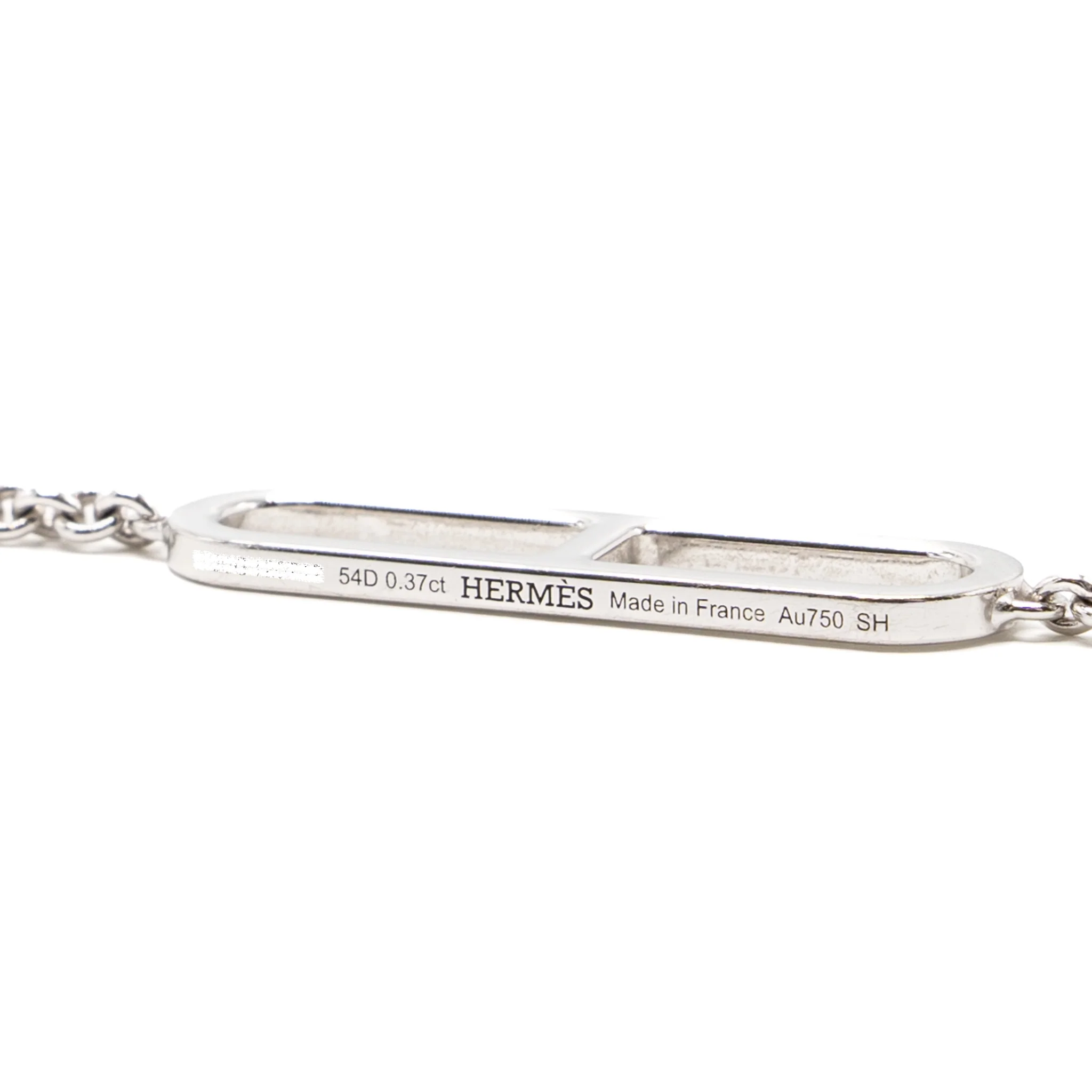 Hermes size SH Ever Chaine D’ancre Bracelet white gold diamonds - Image 4