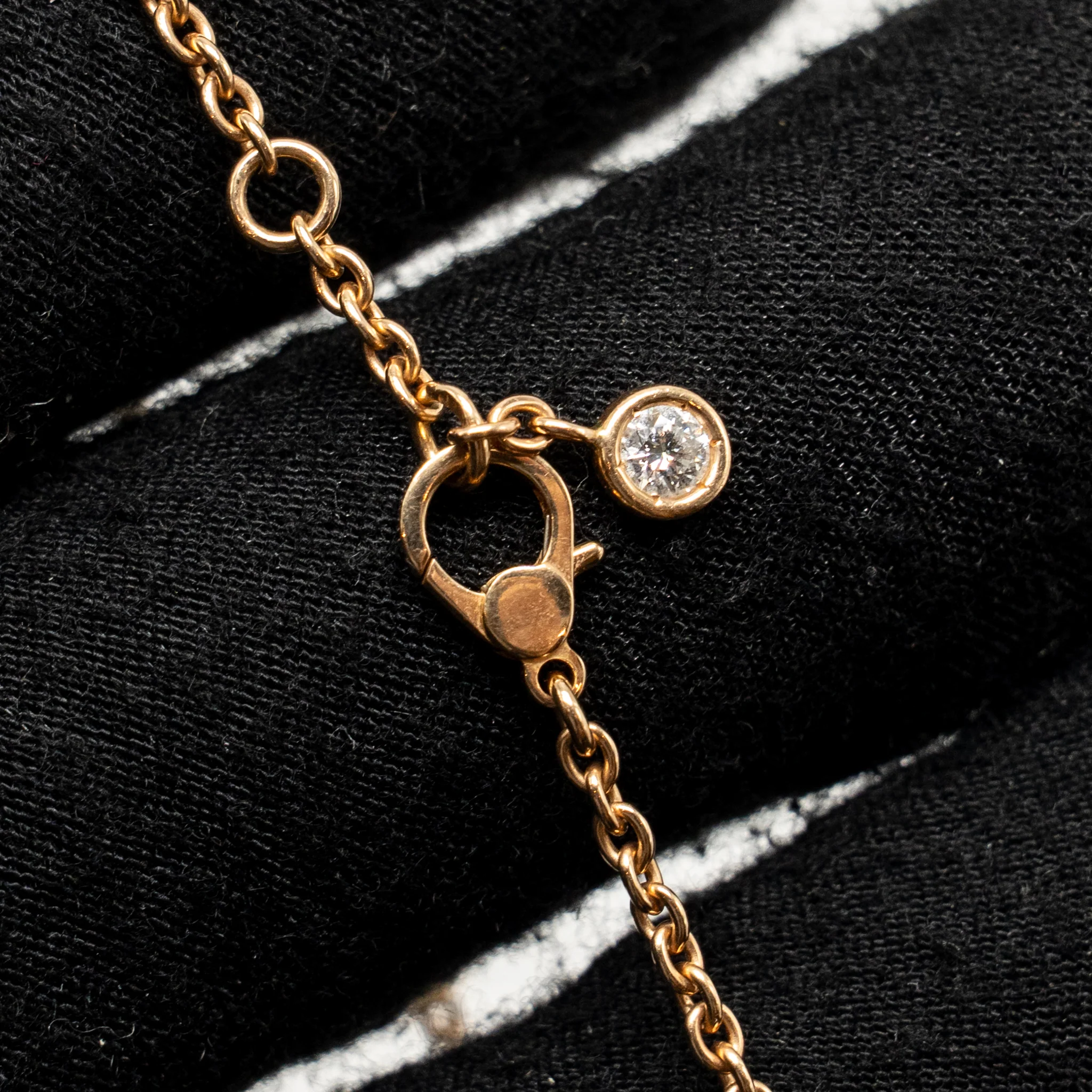 Hermes Size SH Finesse bracelet Rose Gold, diamonds - Image 5
