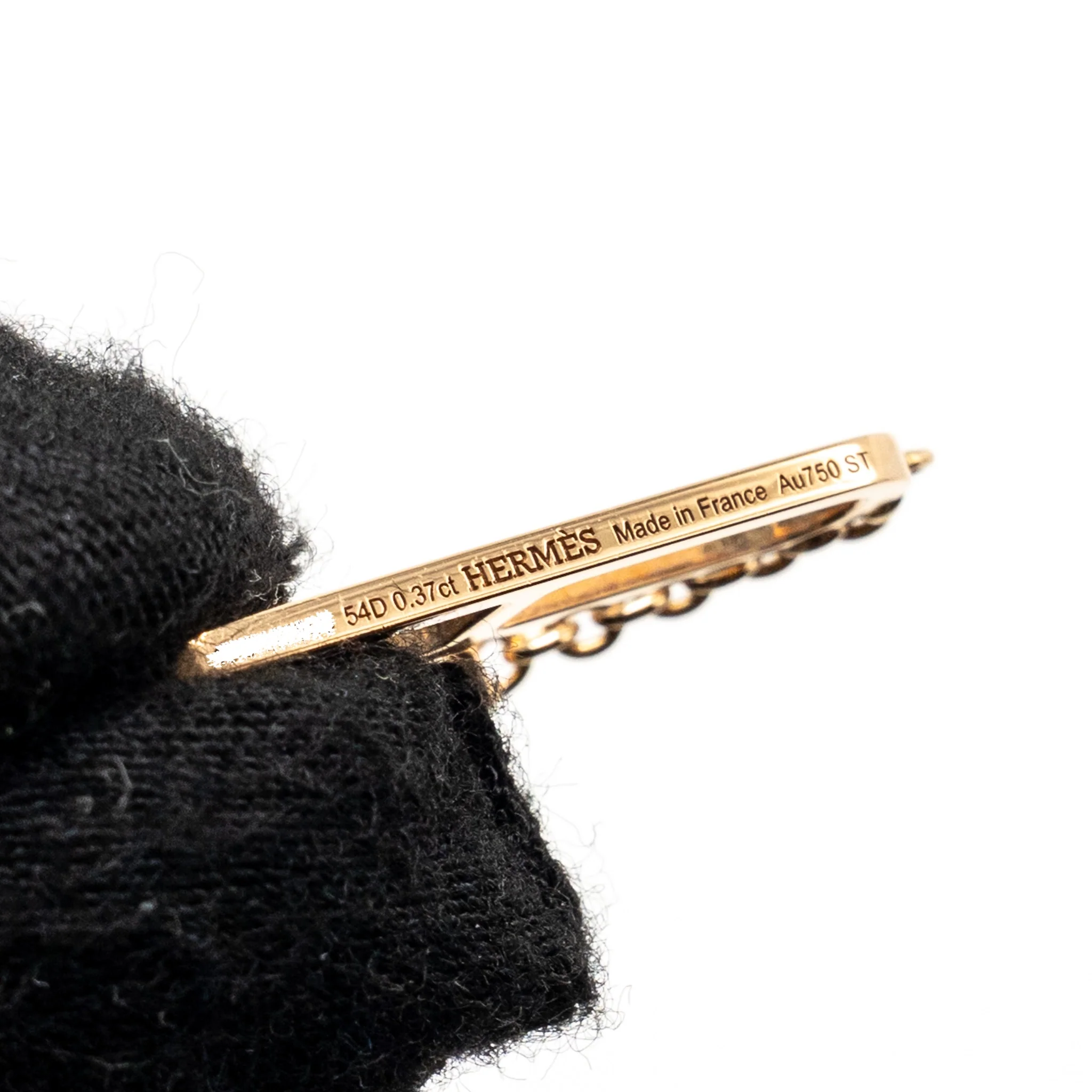 Hermes Size ST ever chaine D Andre bracelet rose gold diamonds - Image 4