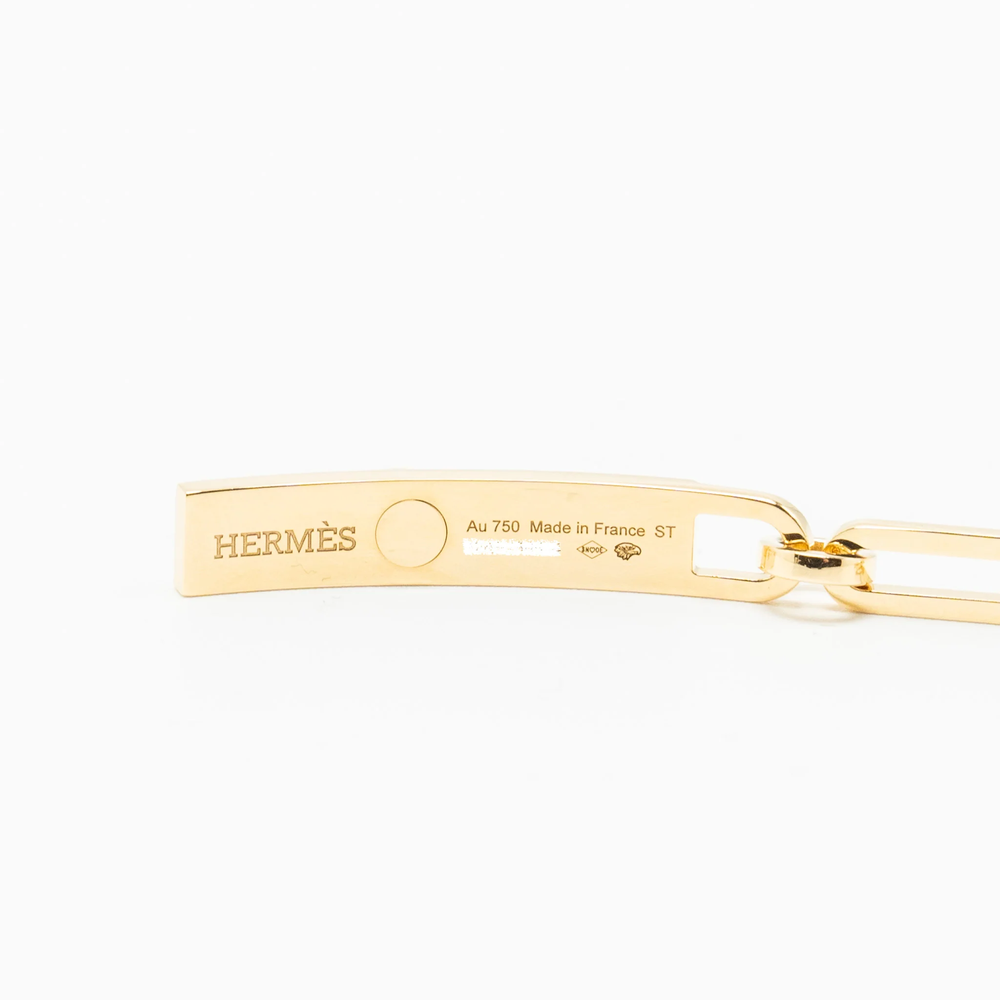 Hermes Size ST Kelly Chaine Bracelet, Small Model Yellow Gold, Diamonds - Image 5