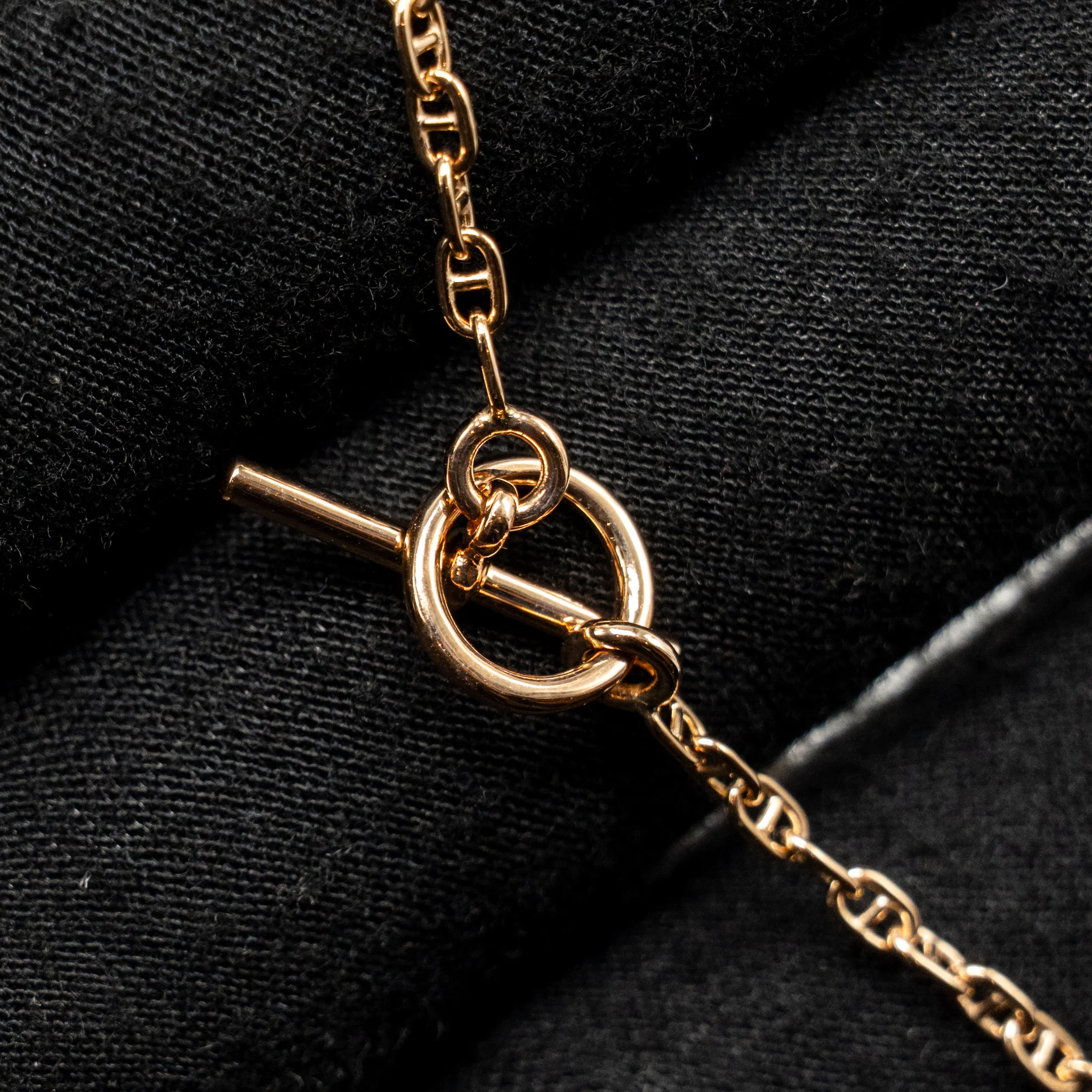 Hermes Size ST New Farandole Bracelet Rose Gold Diamonds - Image 4