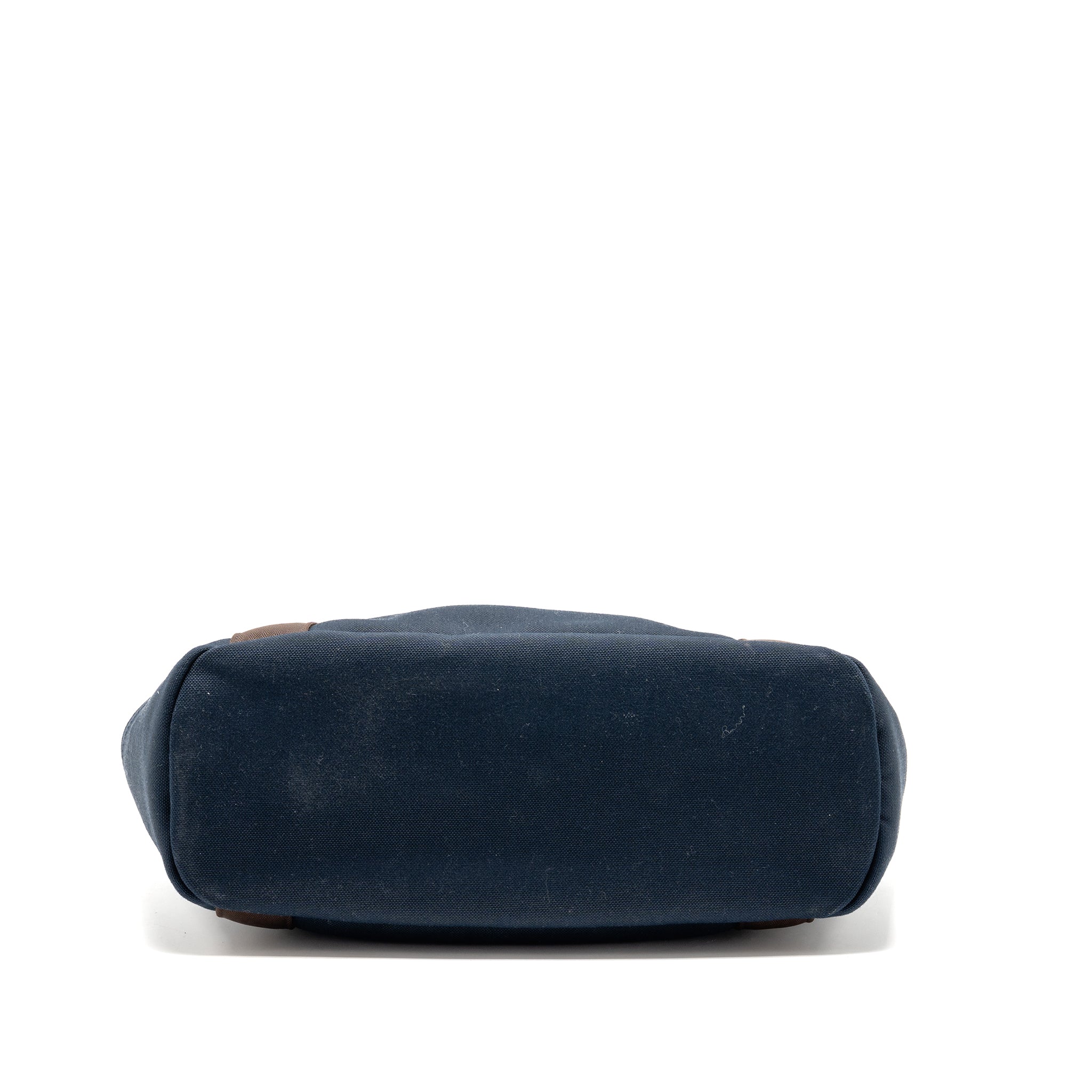 Hermes the grooming bag canvas bleu navy/feu SHW stamp A - Image 6