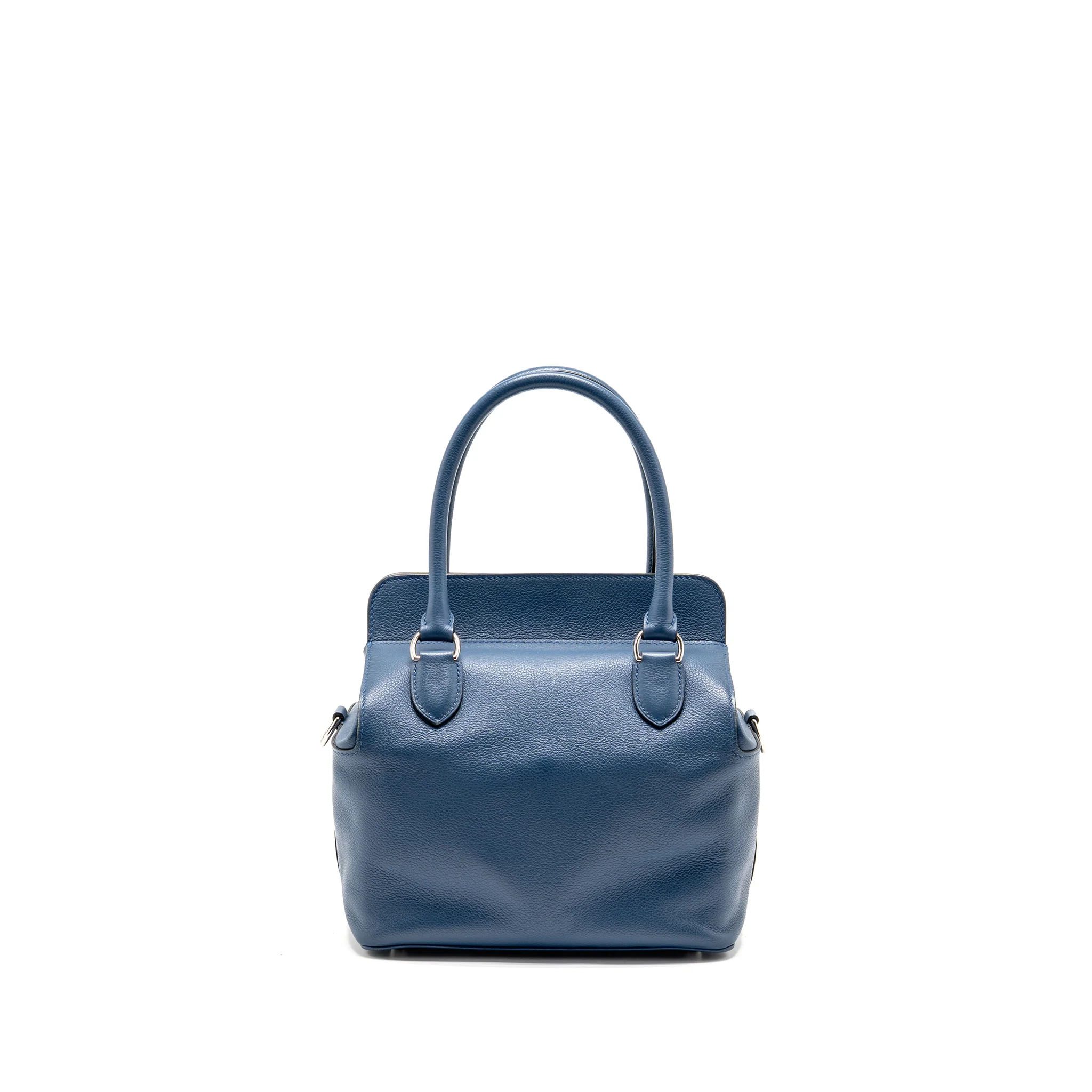 Hermes Toolbox 20 Evercolor Blue / Light Grey SHW Stamp A - Image 2