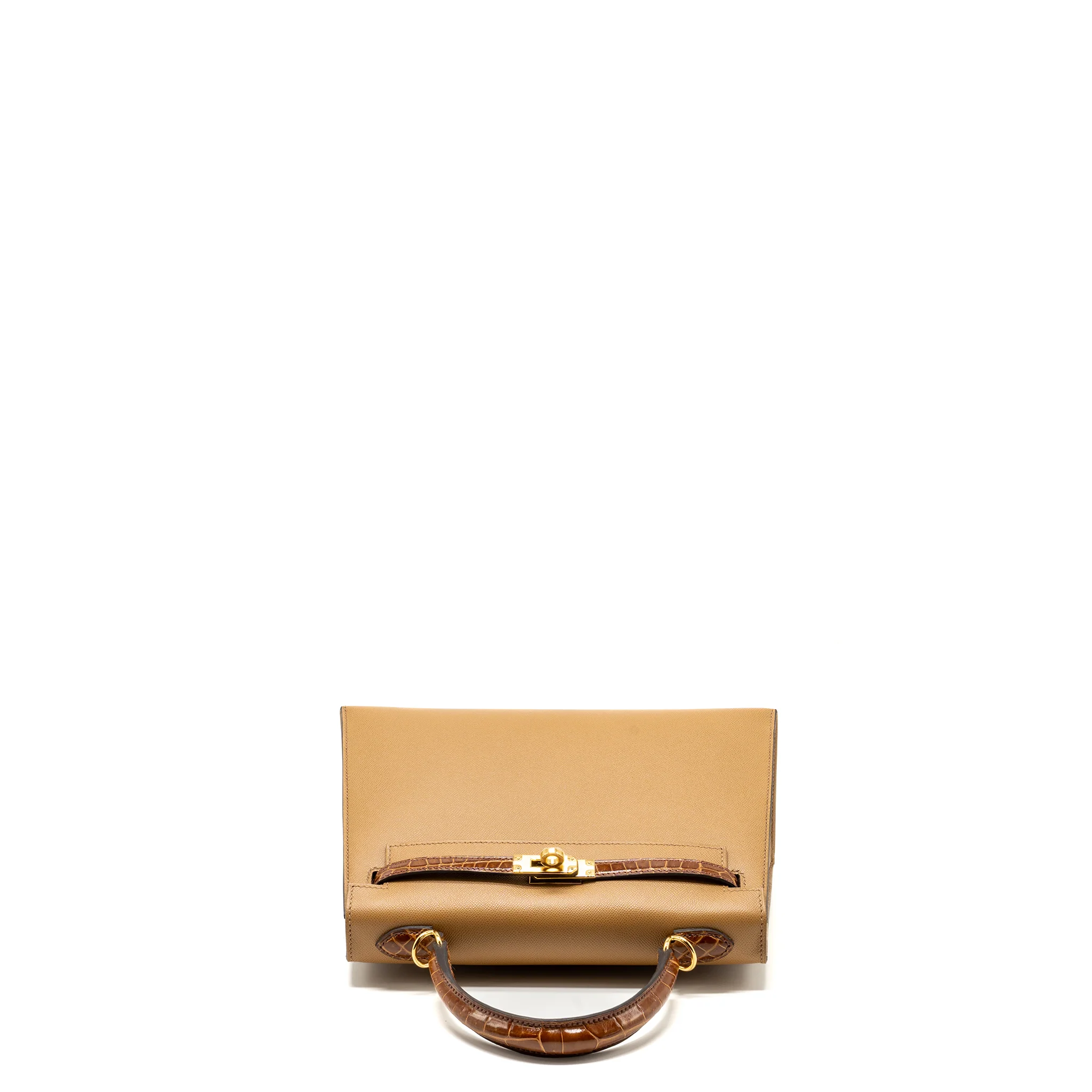 Hermes touch kelly 25 madame/ Crocodile niloticus chai/miel GHW Stamp U - Image 5