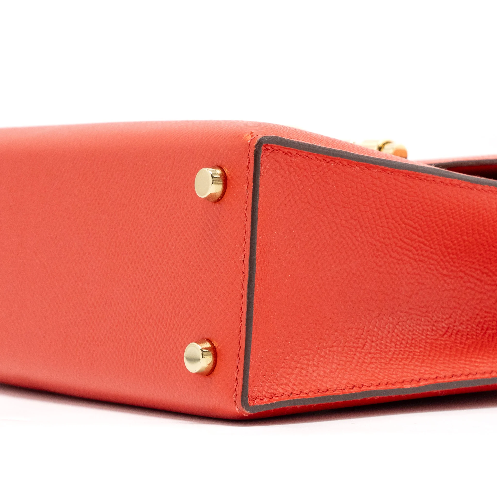Hermes Verrou 21 Epsom S3 Rouge de Coeur LGHW Stamp D - Image 7