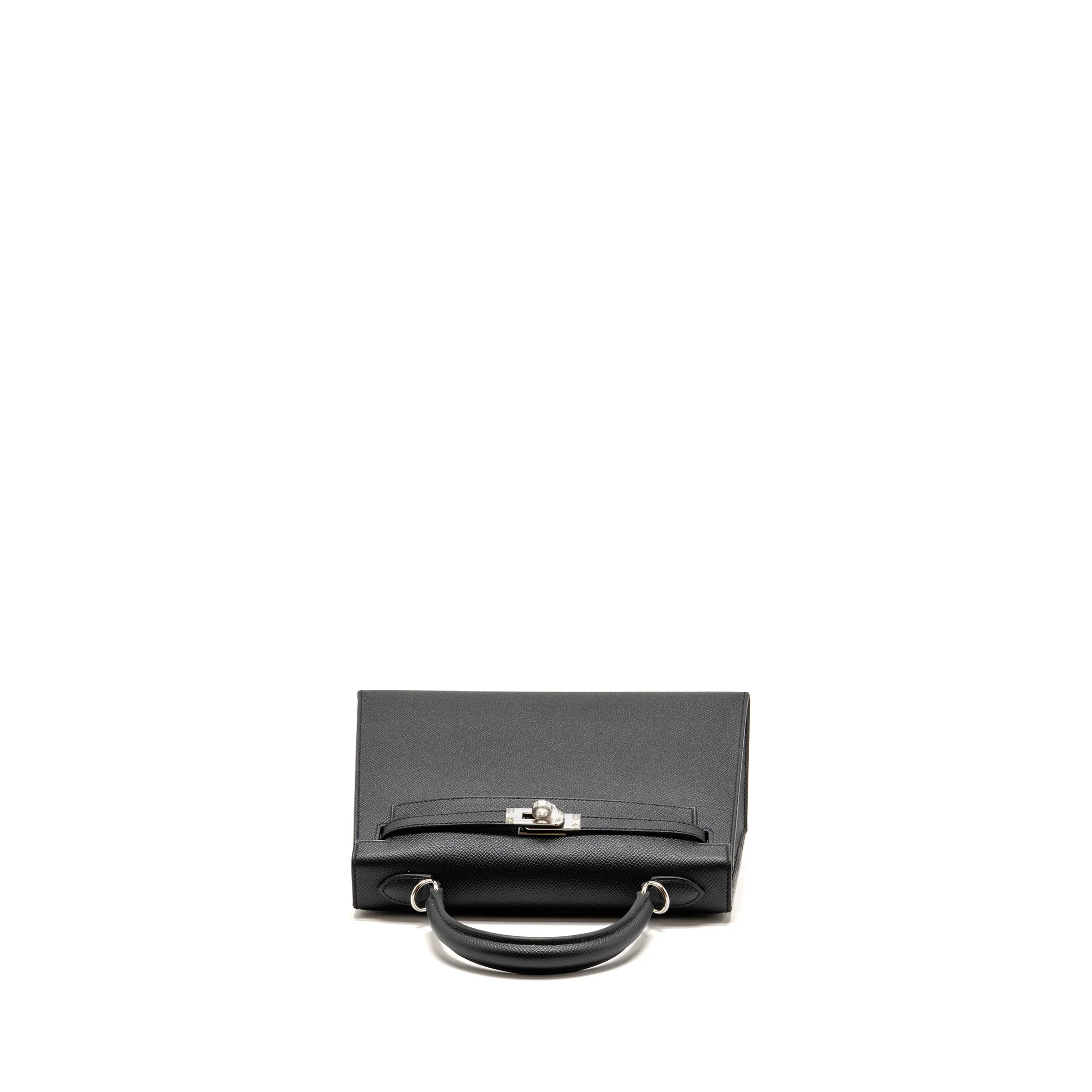 Hermes kelly 25 Epsom black SHW stamp K - Image 5