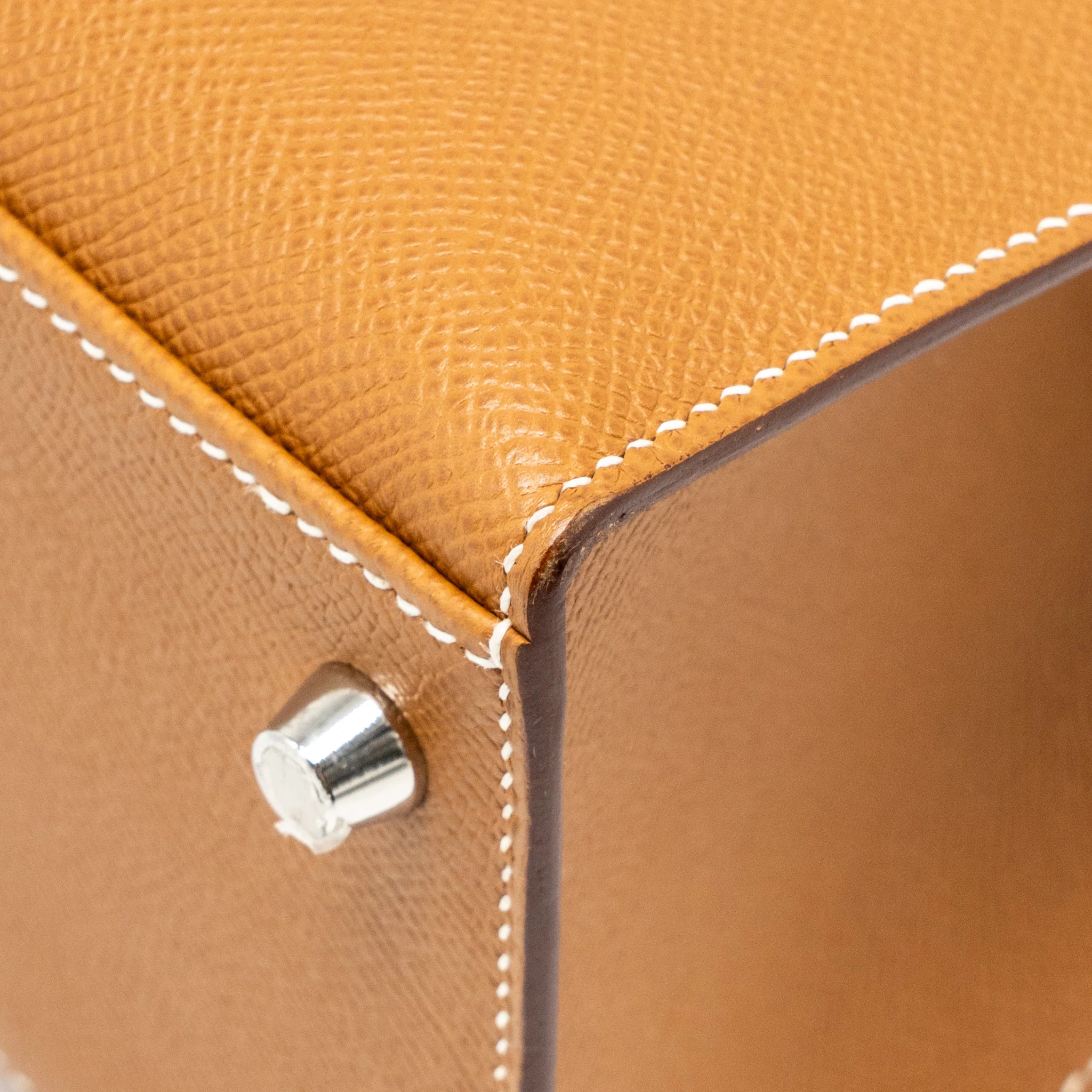 Hermes Kelly 28 Epsom Gold SHW Stamp B - Image 11