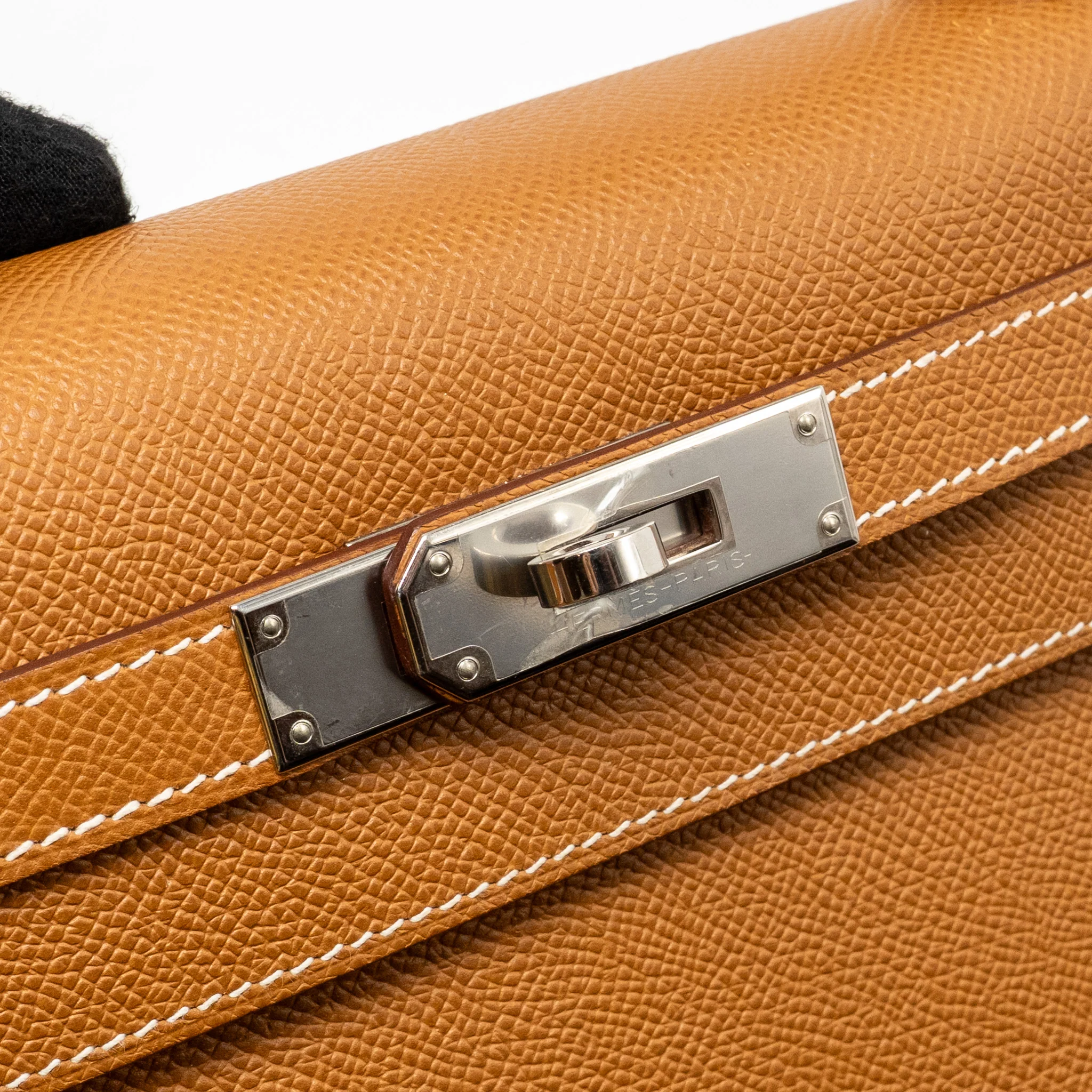 Hermes Kelly 28 Epsom Gold SHW Stamp B - Image 13