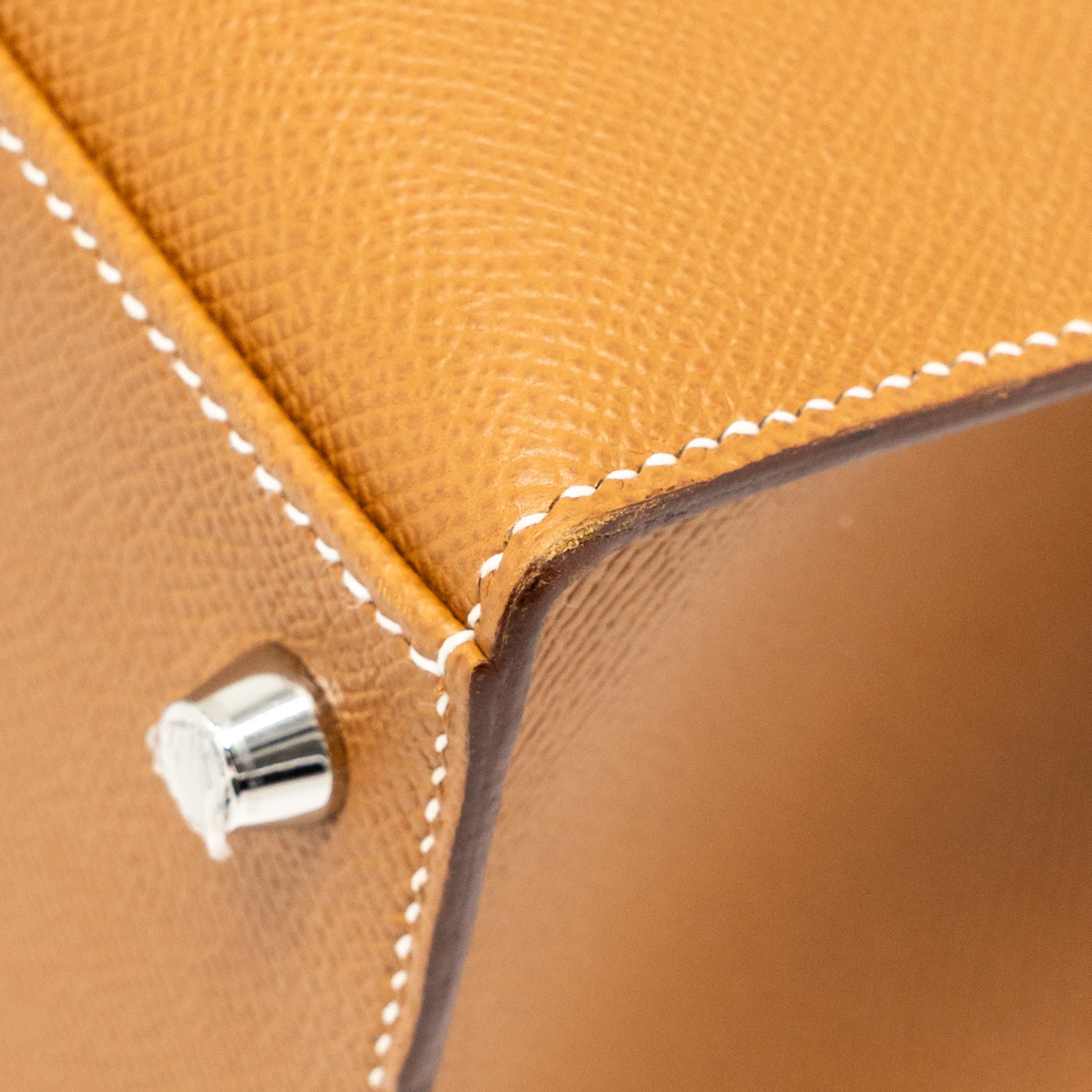Hermes Kelly 28 Epsom Gold SHW Stamp B - Image 9