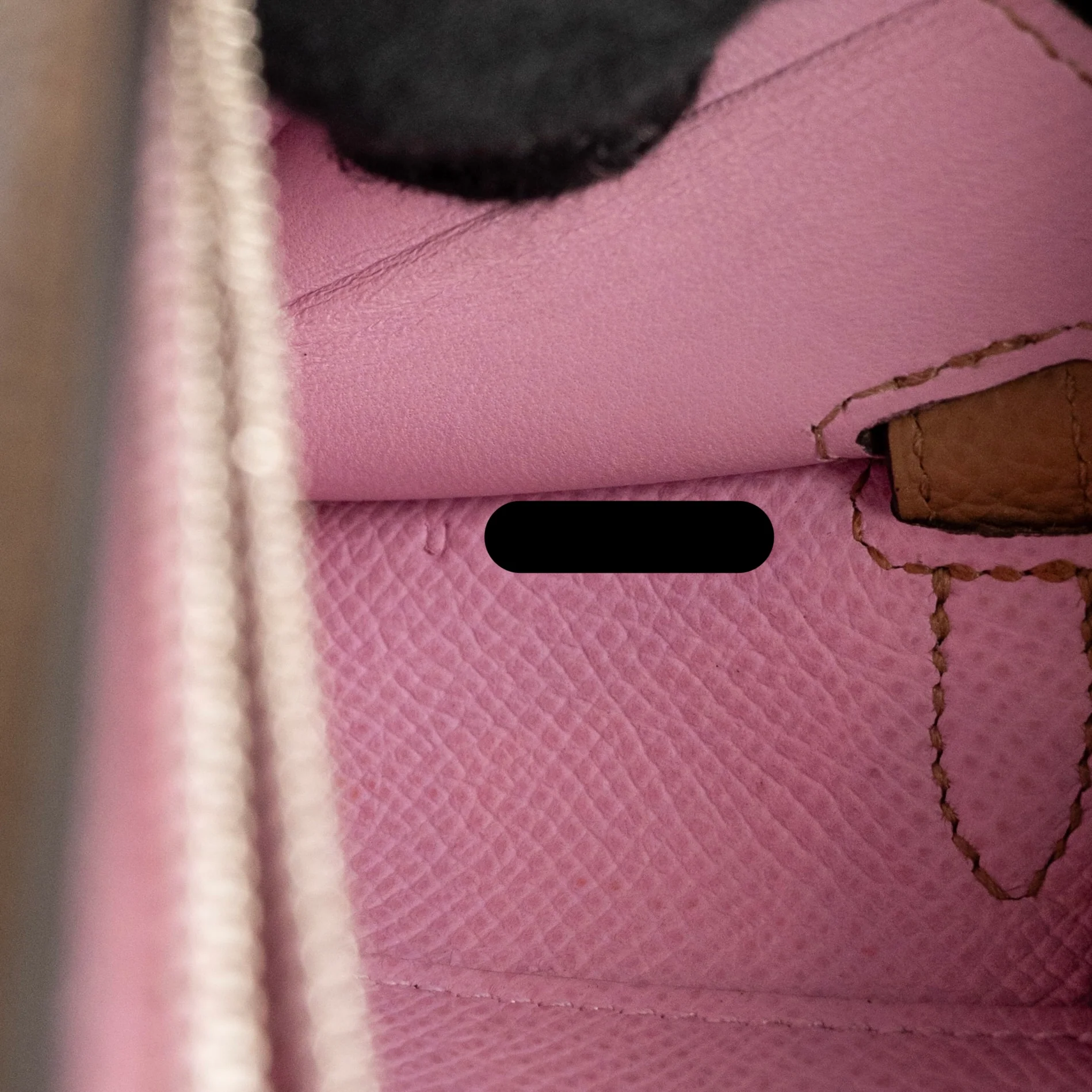 Hermes Kelly to Go Epsom Chai/Mauve sylvester SHW Stamp U - Image 15