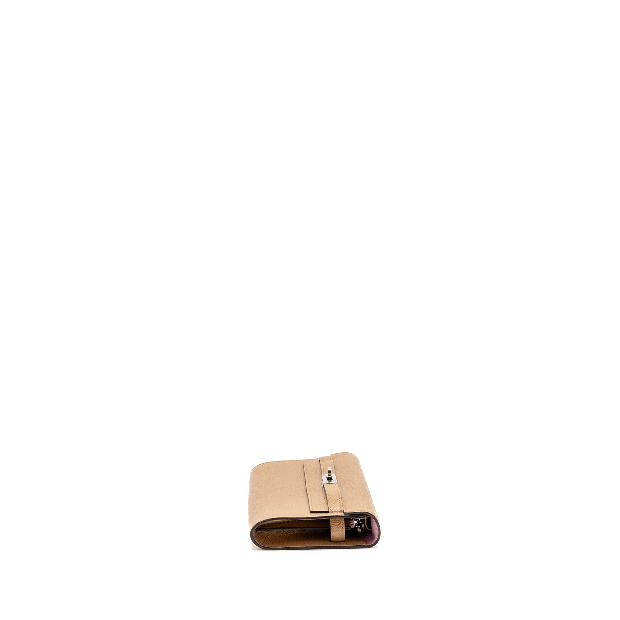 Hermes Kelly to Go Epsom Chai/Mauve sylvester SHW Stamp U - Image 4