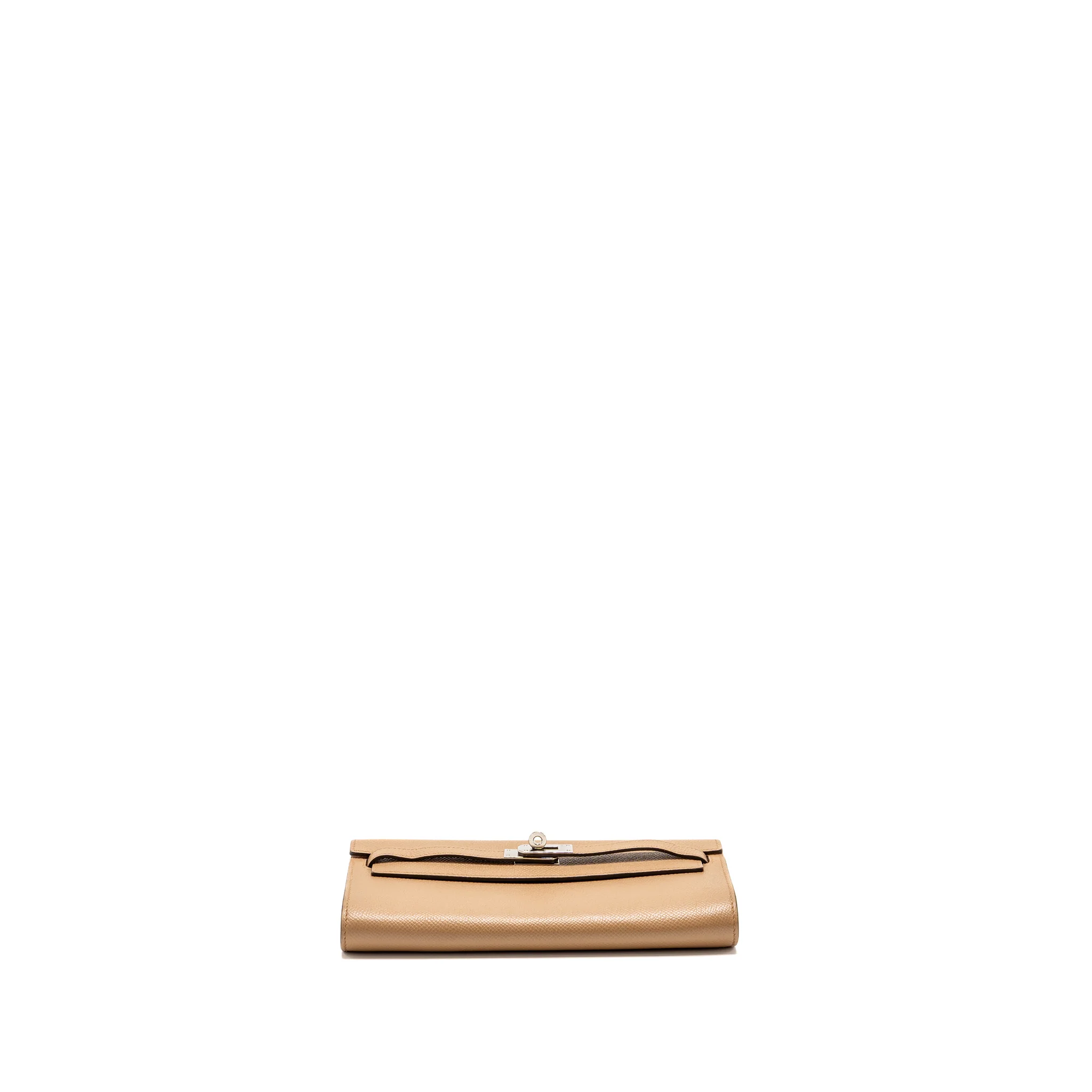 Hermes Kelly to Go Epsom Chai/Mauve sylvester SHW Stamp U - Image 6