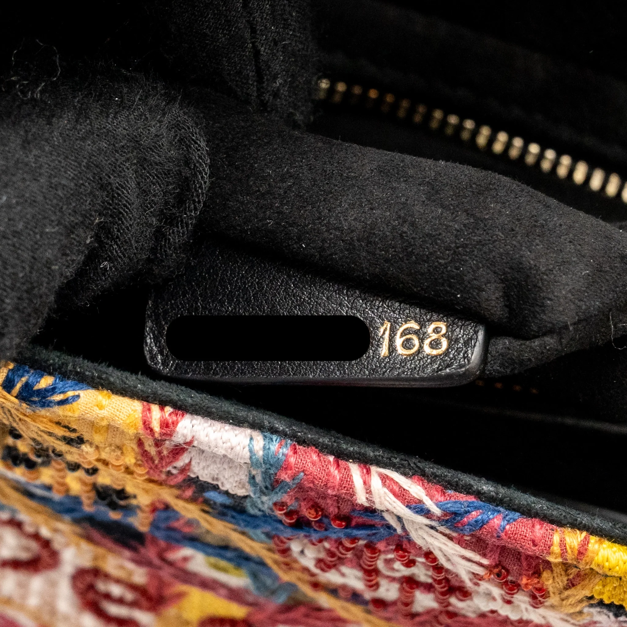 Dior Medium Lady Dior Peace and Love Limited Edition Embroidered Canvas/Leather Multicolour GHW - Image 16