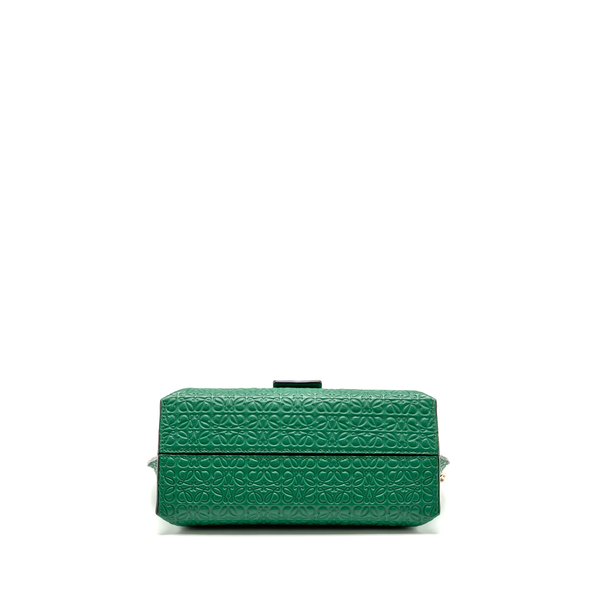Loewe Avenue Anagram Crossbody Bag embossed calfskin Green GHW - Image 5