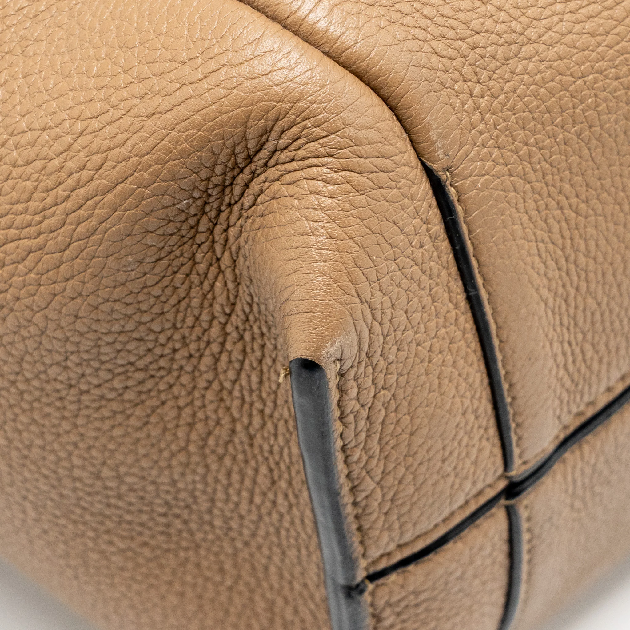 Loewe Flamenco Knot Tote Bag Grained Calfskin Brown/Black SHW - Image 8