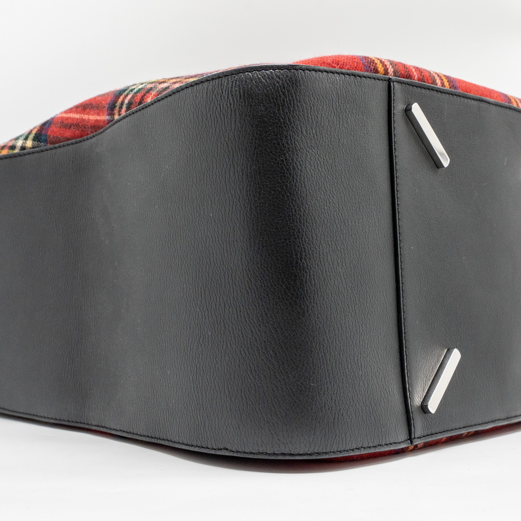 LOEWE HAMMOCK TARTAN BAG BLACK/RED TARTAN CALF/TEXTILE SHW - Image 6