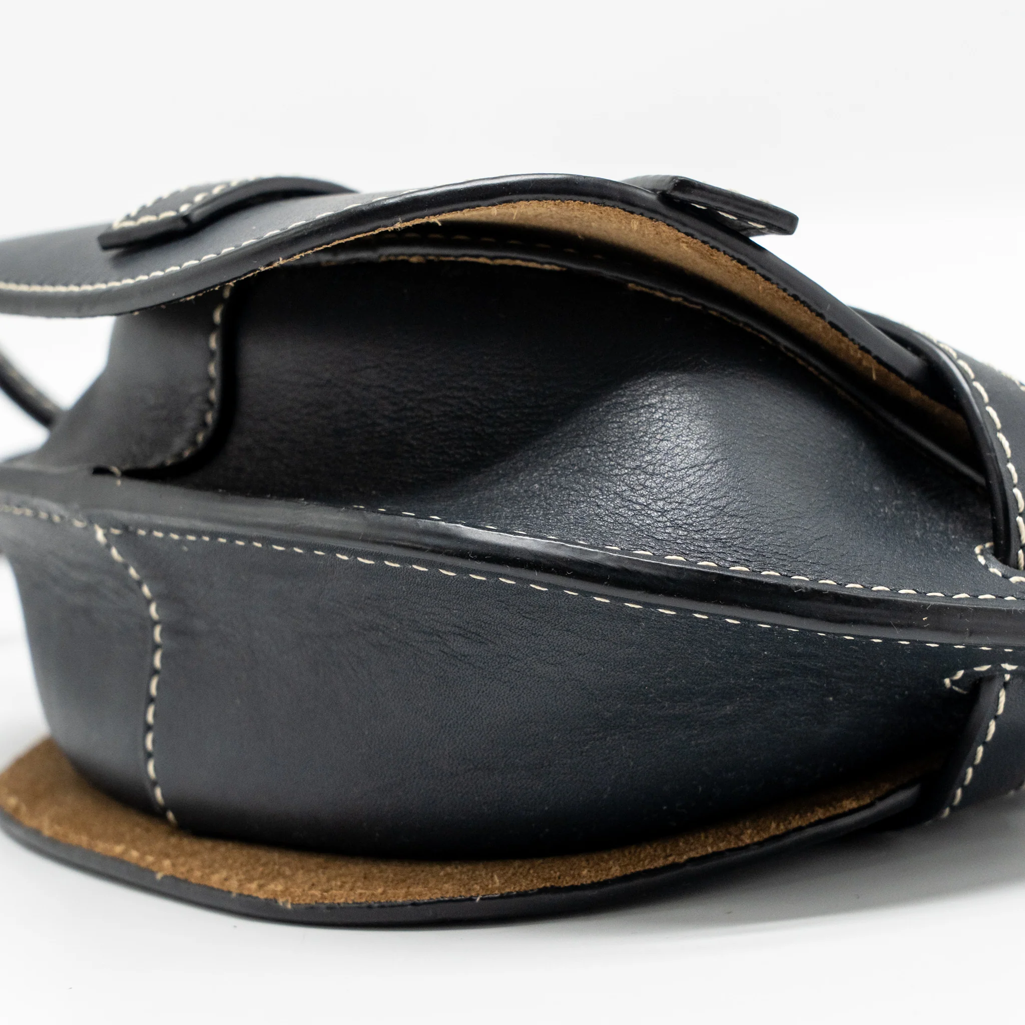 Loewe Mini Gate Bag Calfskin Dark Blue GHW - Image 7