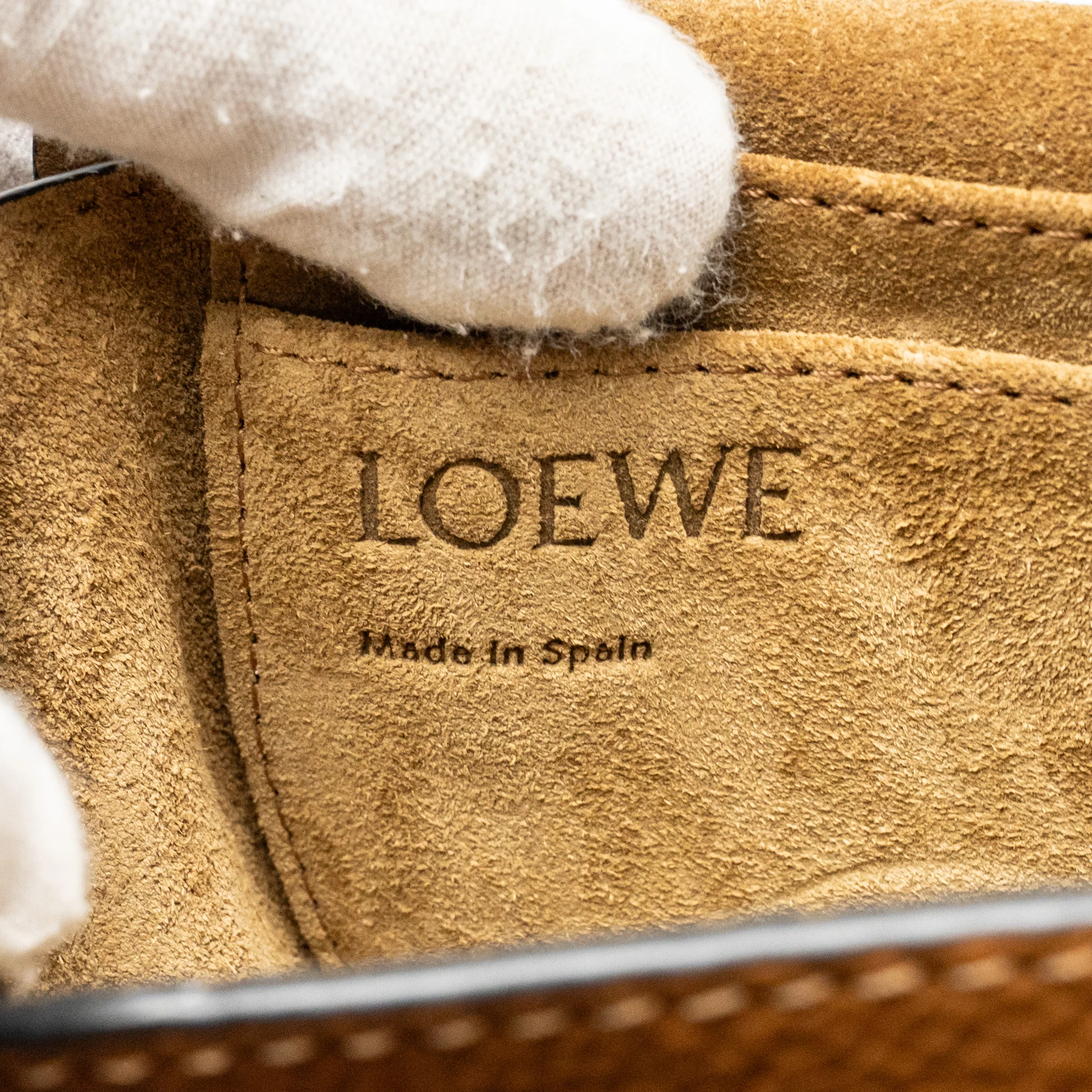 Loewe Mini Gate Bag Grained Calfskin Brown GHW - Image 13