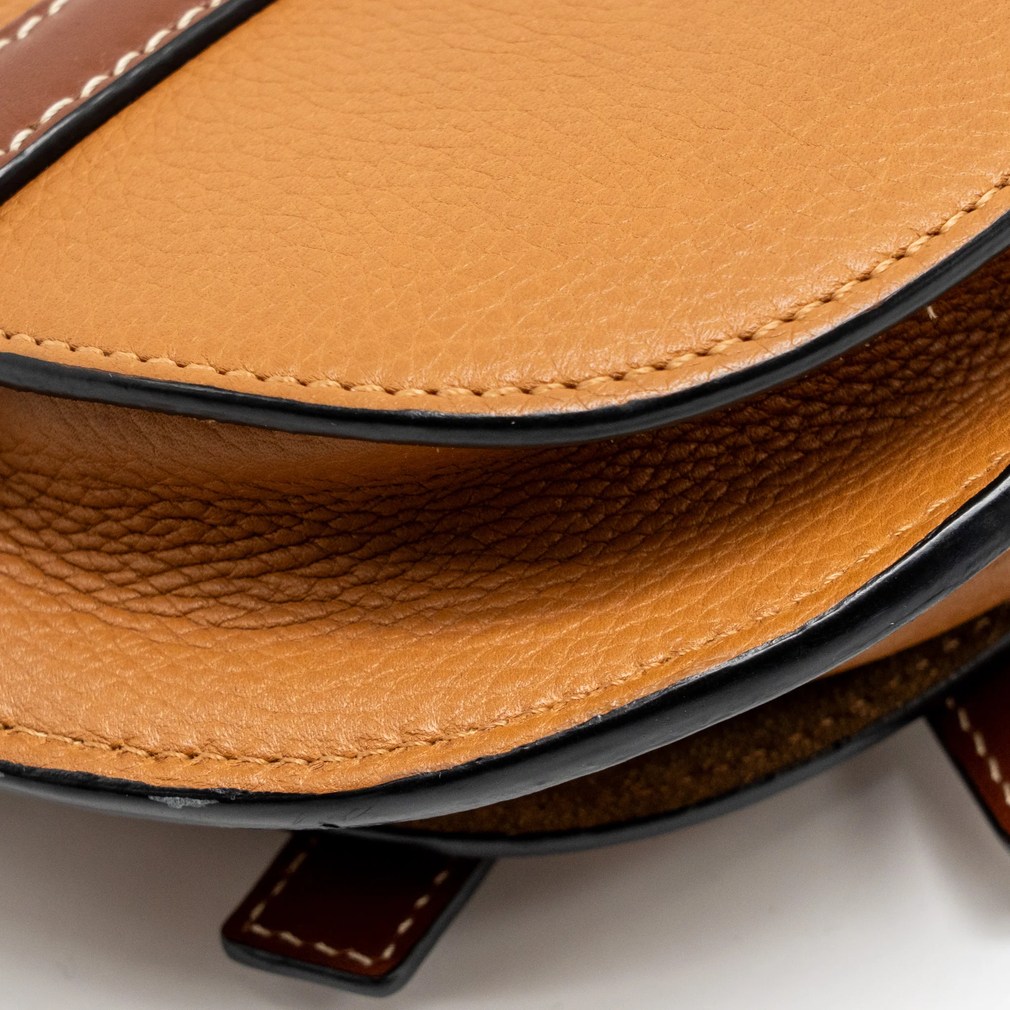 Loewe Mini Gate Bag Grained Calfskin Brown GHW - Image 8