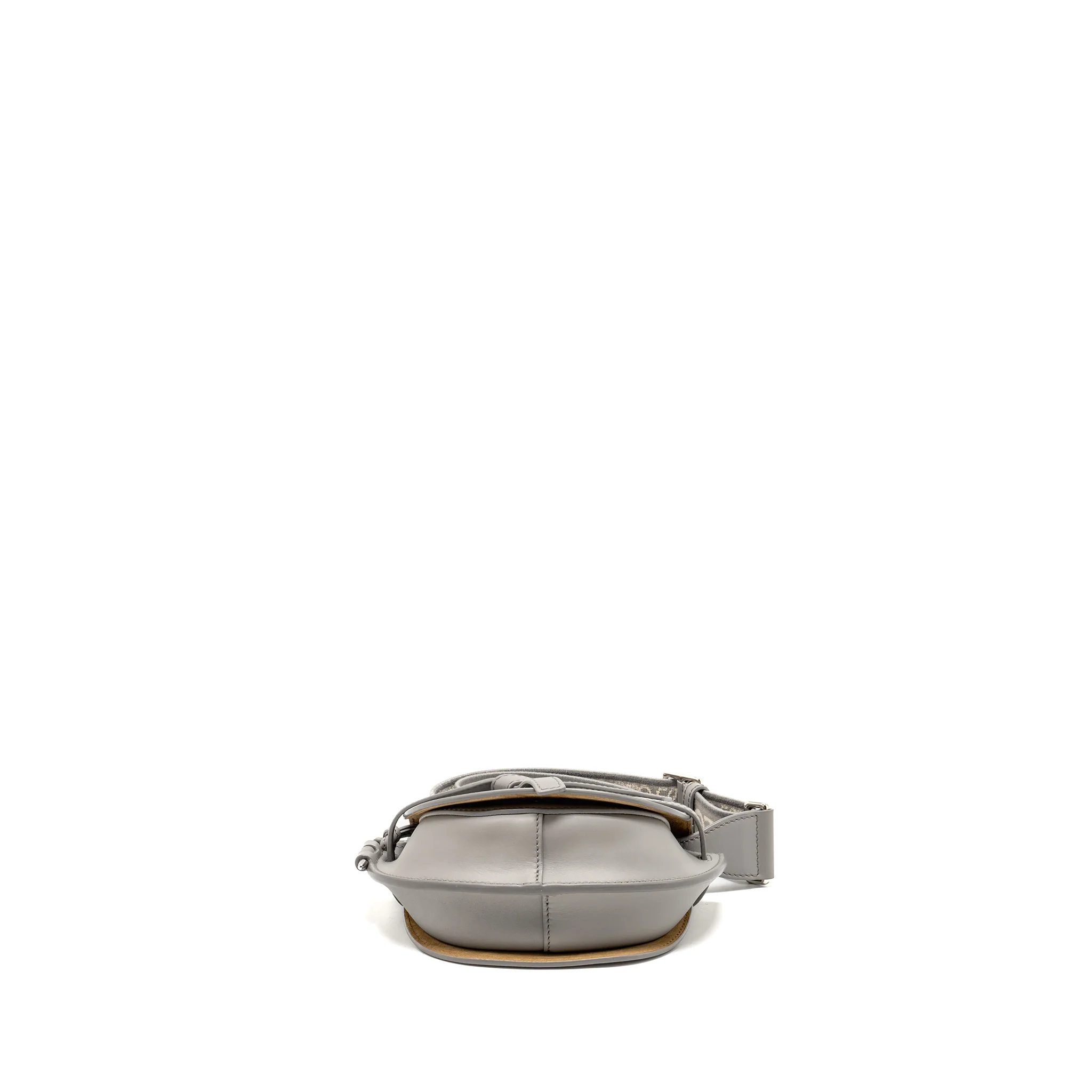 Loewe Mini Gate Dual Bag Soft Calfskin Jacquard Grey SHW - Image 5