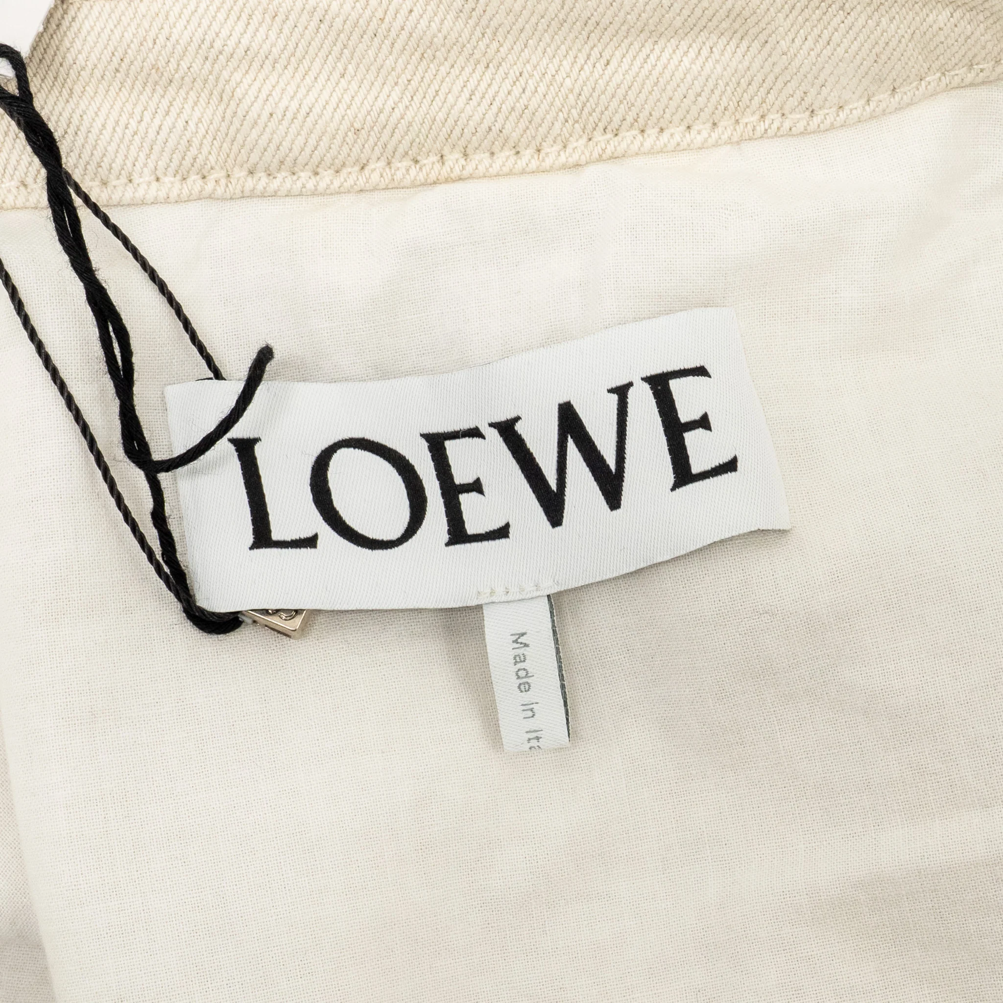 Loewe Size 38 Workwear Denim Jacket Cotton Ecru - Image 7