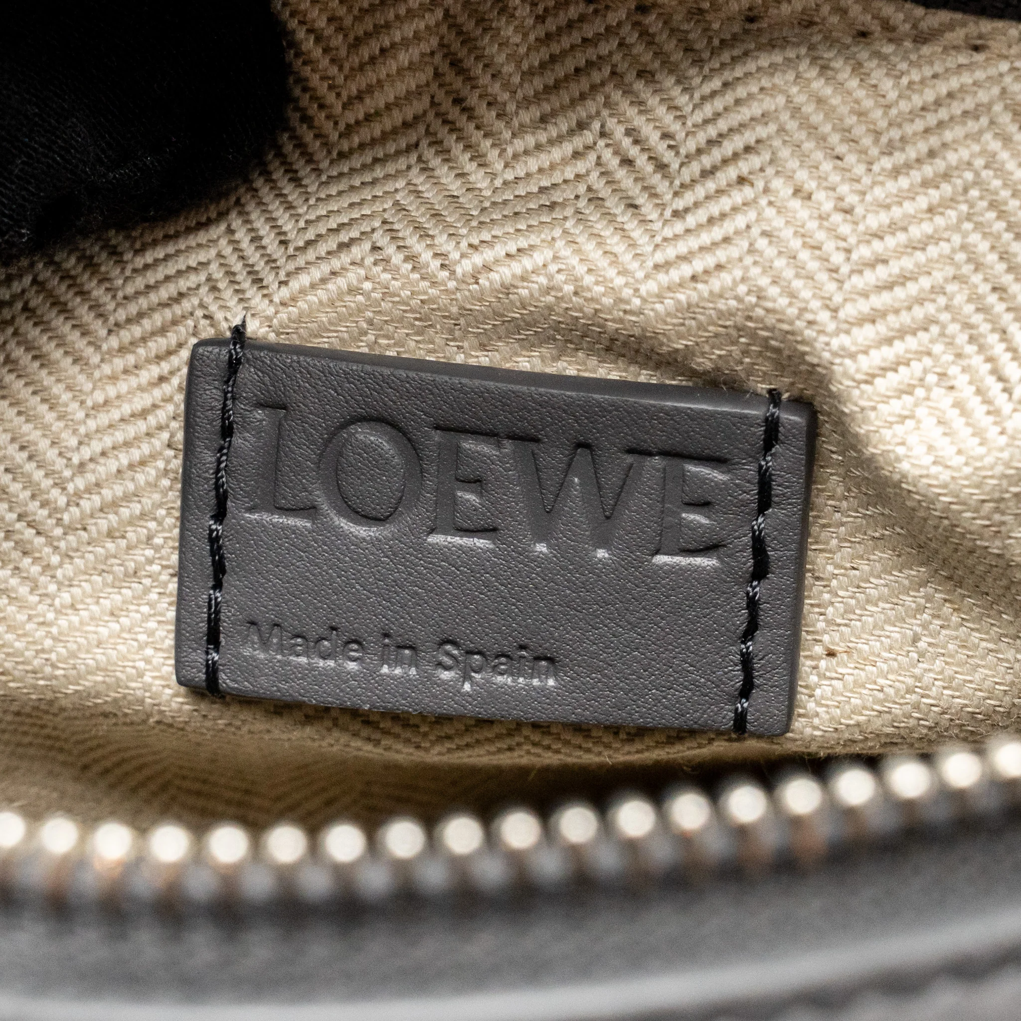 Loewe Small Puzzle Bag Calfskin Grey SHW - Image 13