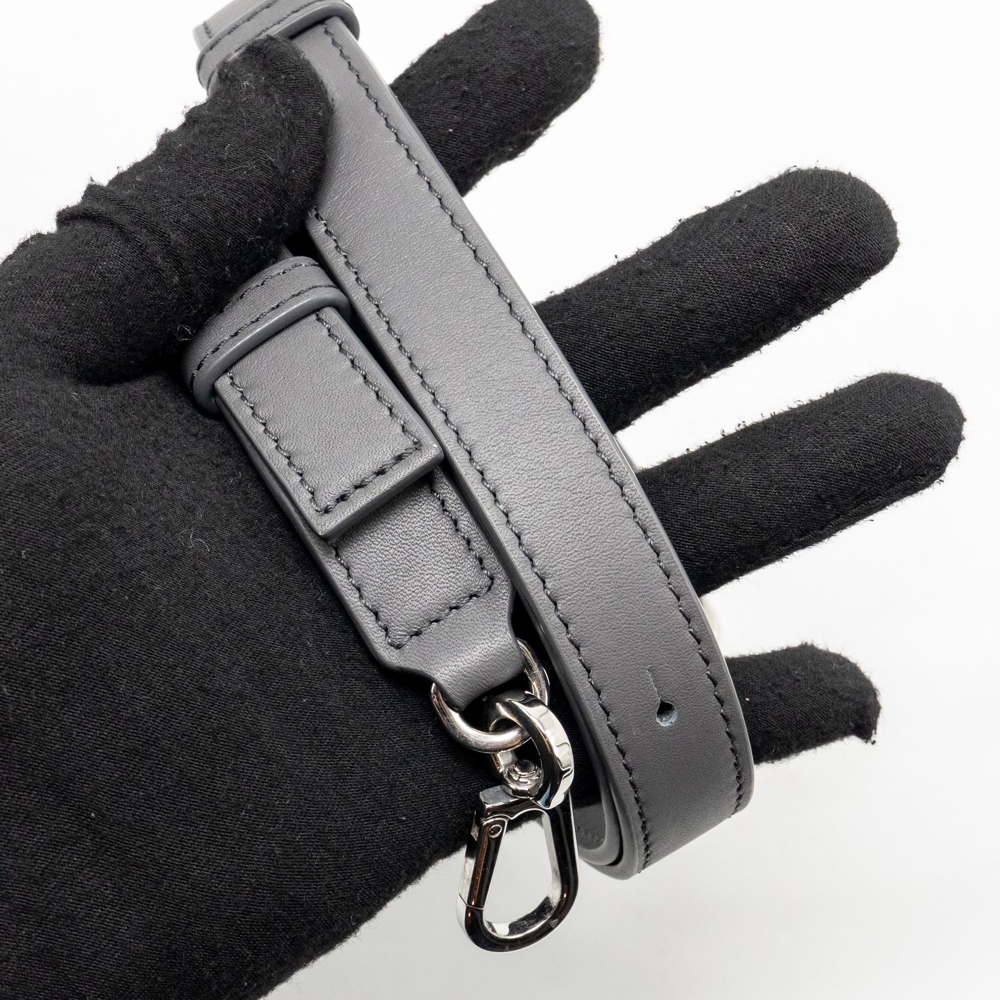 Loewe Small Puzzle Bag Calfskin Grey SHW - Image 15