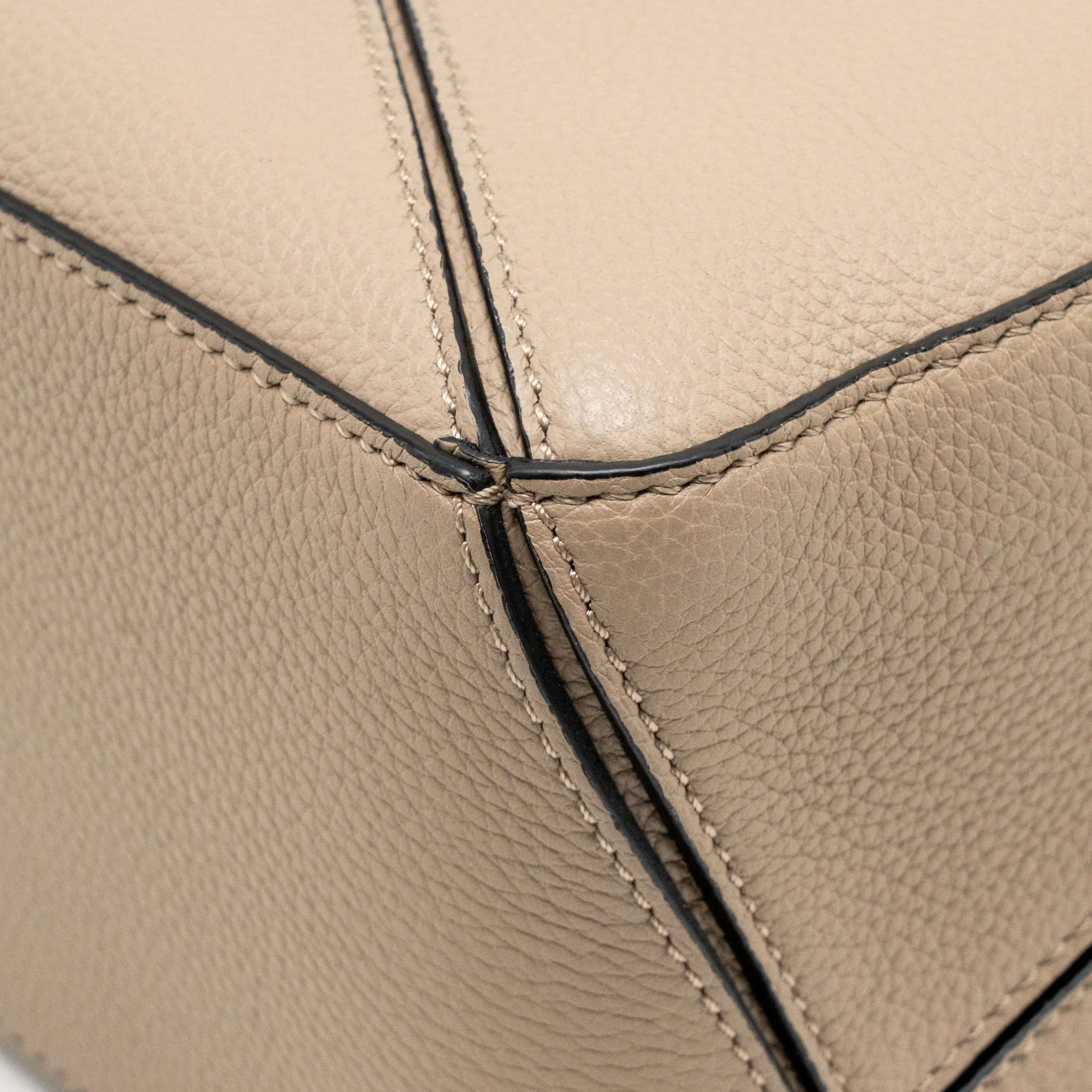 Loewe Small Puzzle Bag Grained Calfskin Sand GHW - Image 10