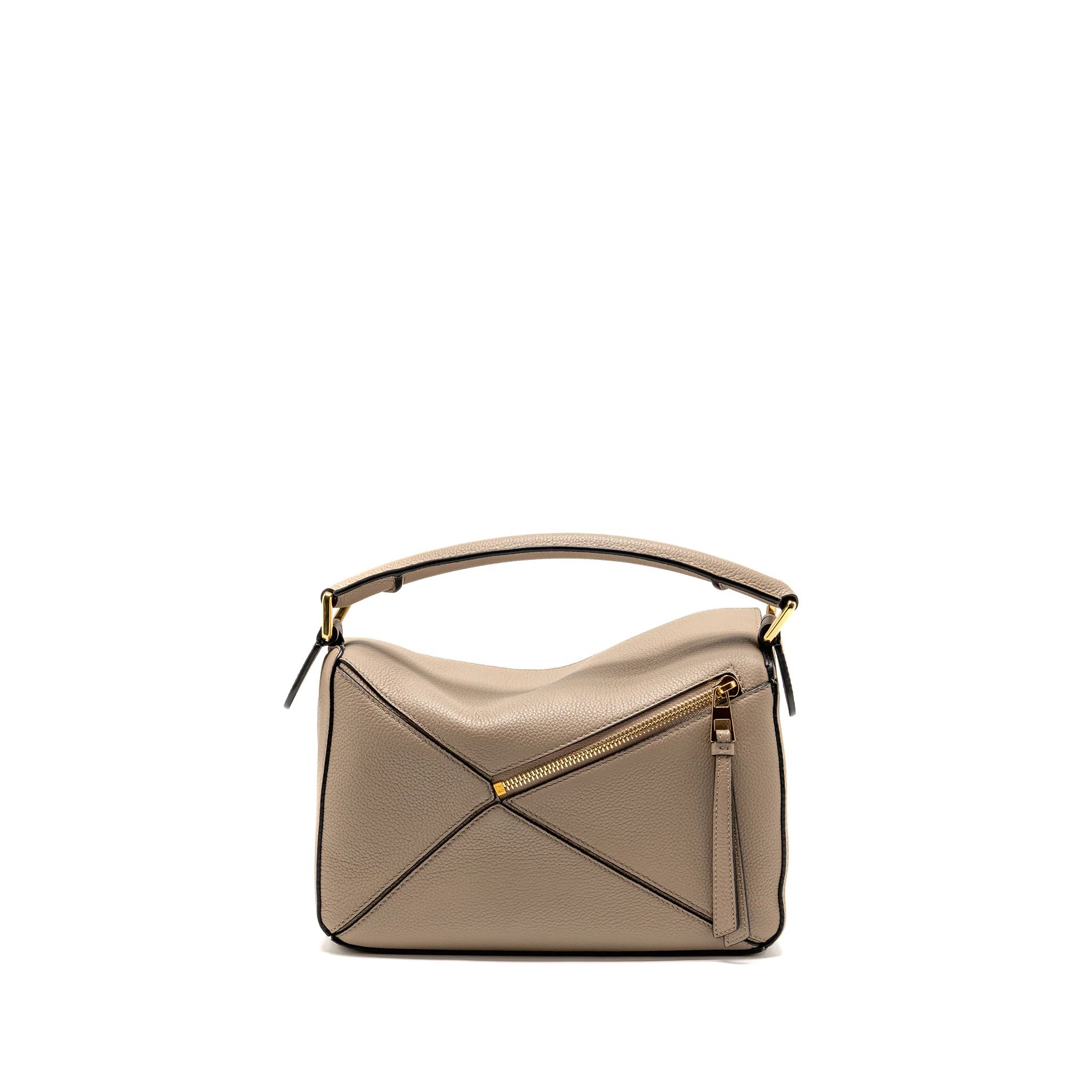 Loewe Small Puzzle Bag Grained Calfskin Sand GHW - Image 2