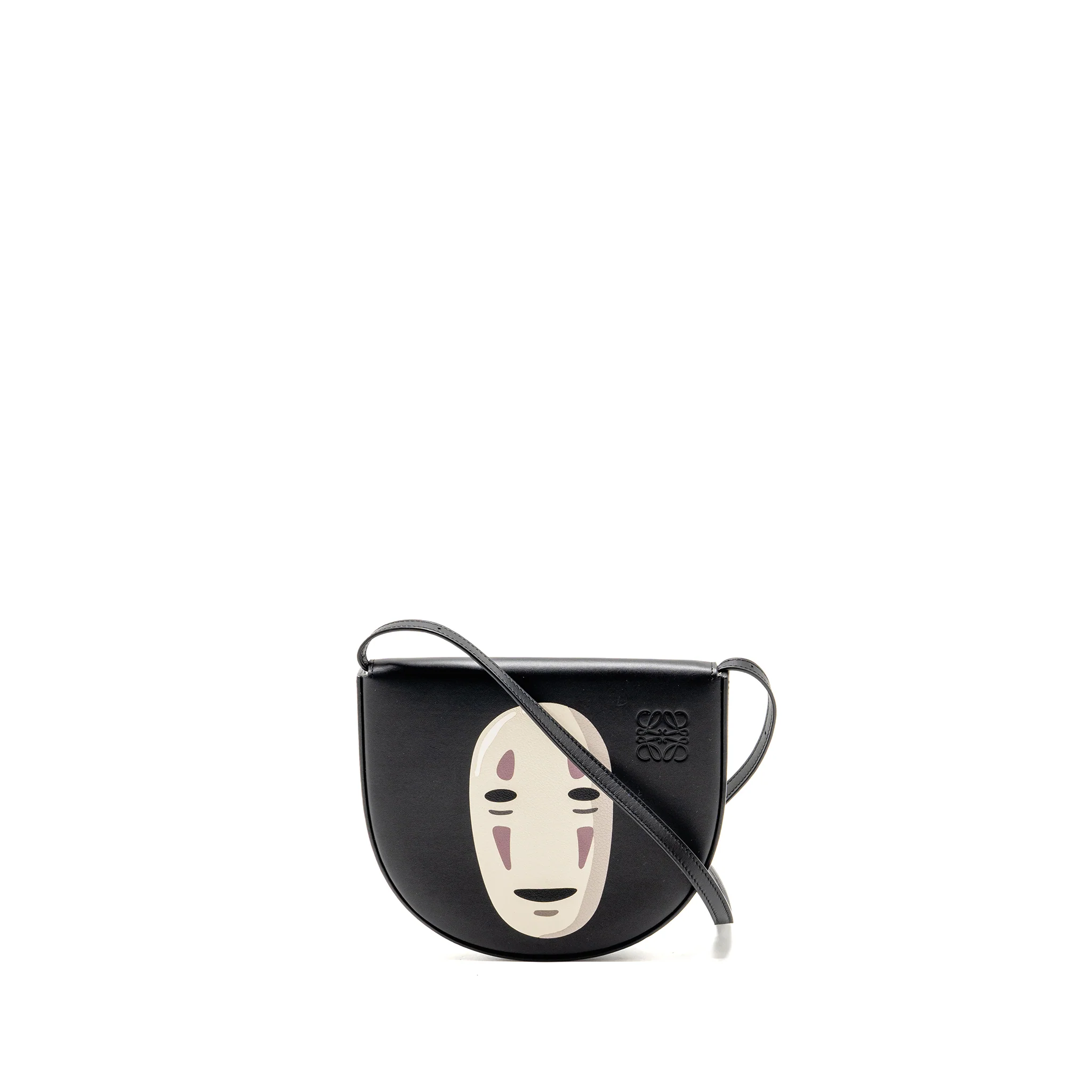 Loewe X Spirited Away Kaonashi Mini Heel pouch calfskin black SHW