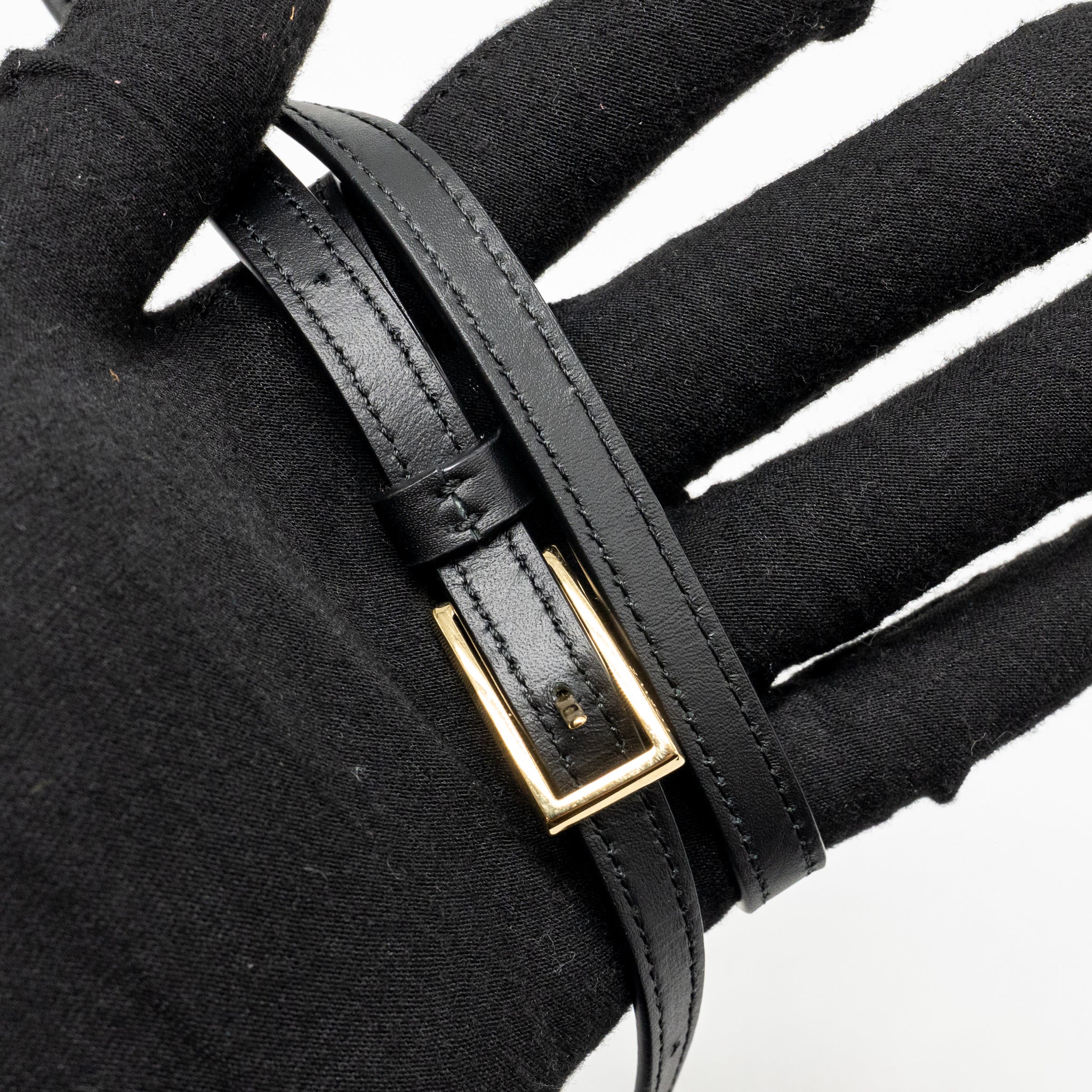 Loewe X Spirited Away Kaonashi Mini Heel pouch calfskin black SHW - Image 16