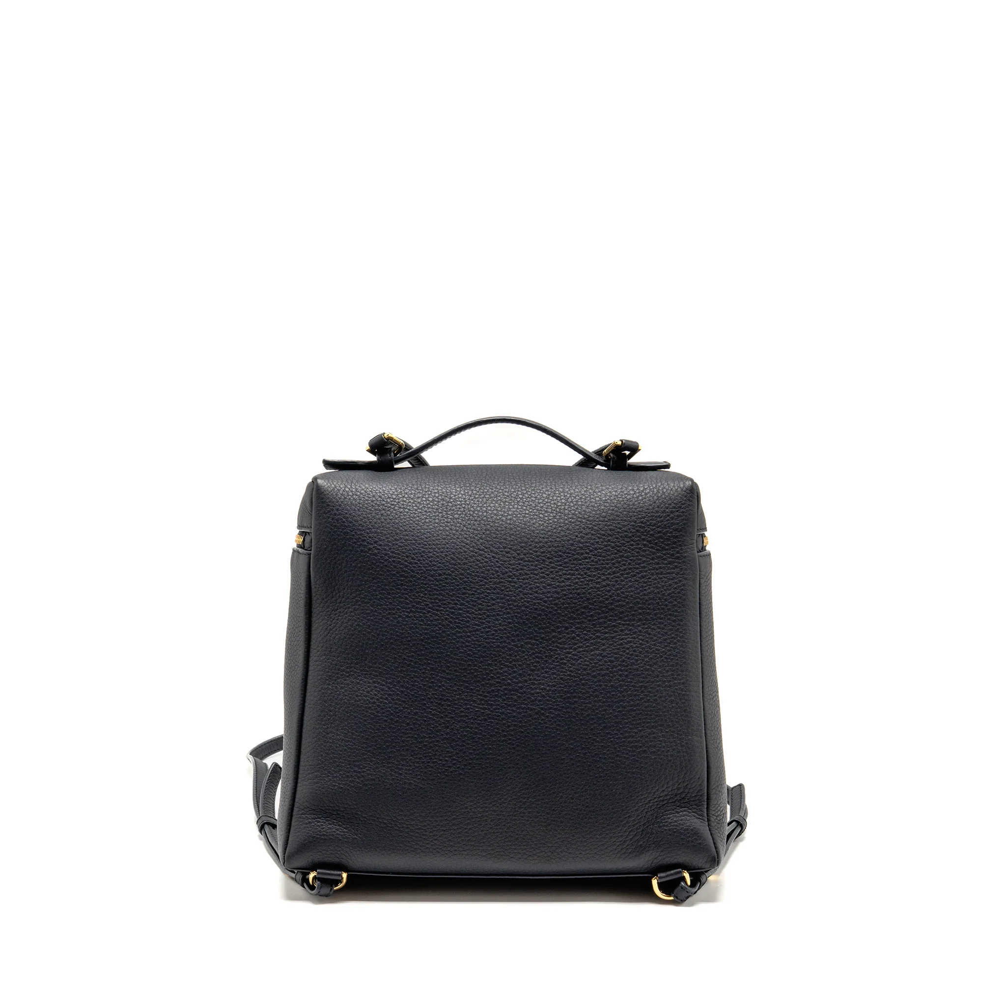 Loro Piana Extra Pocket Backpack L23.5 Grained Calfskin Navy GHW - Image 2