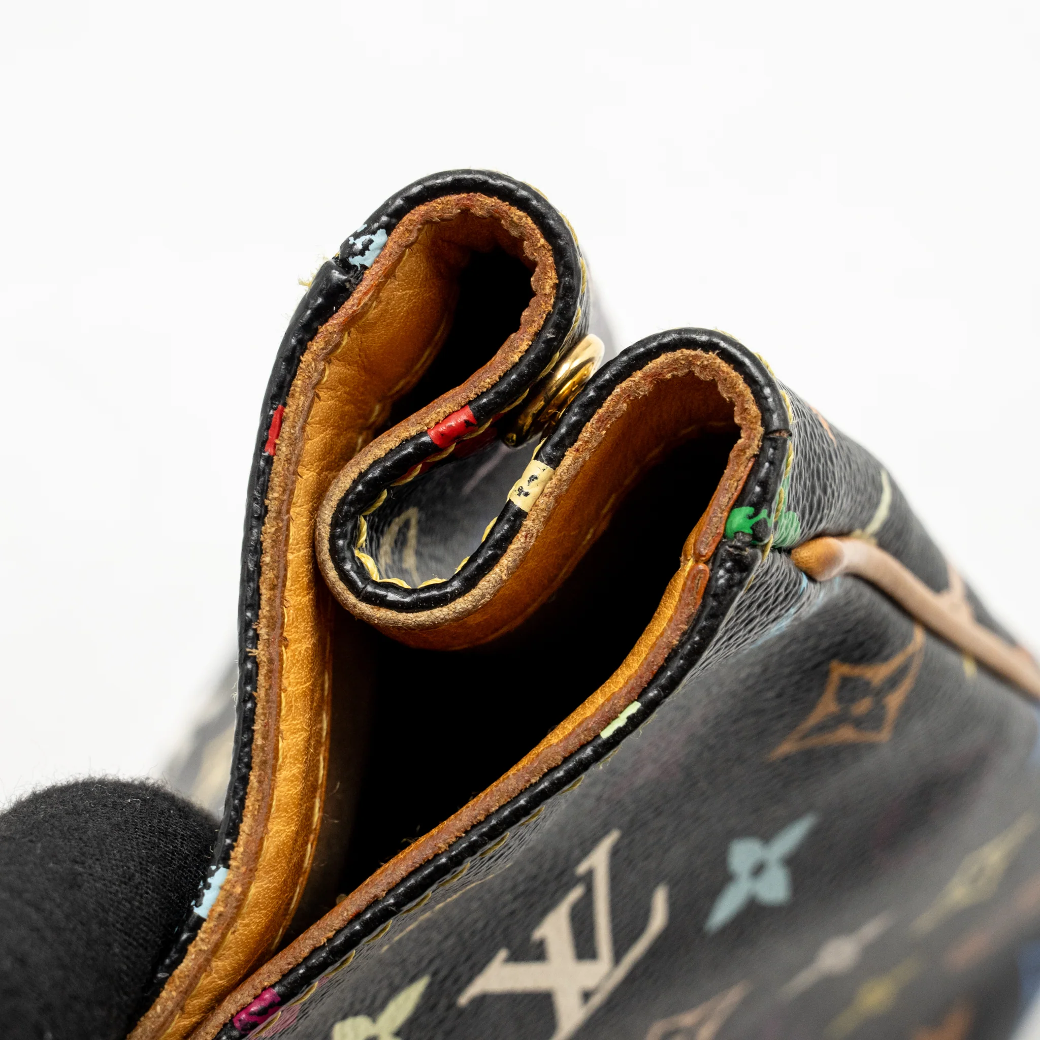 Louis Vuitton Aurelia Shoulder Bag Monogram Canvas Black/ Multicolour GHW - Image 11