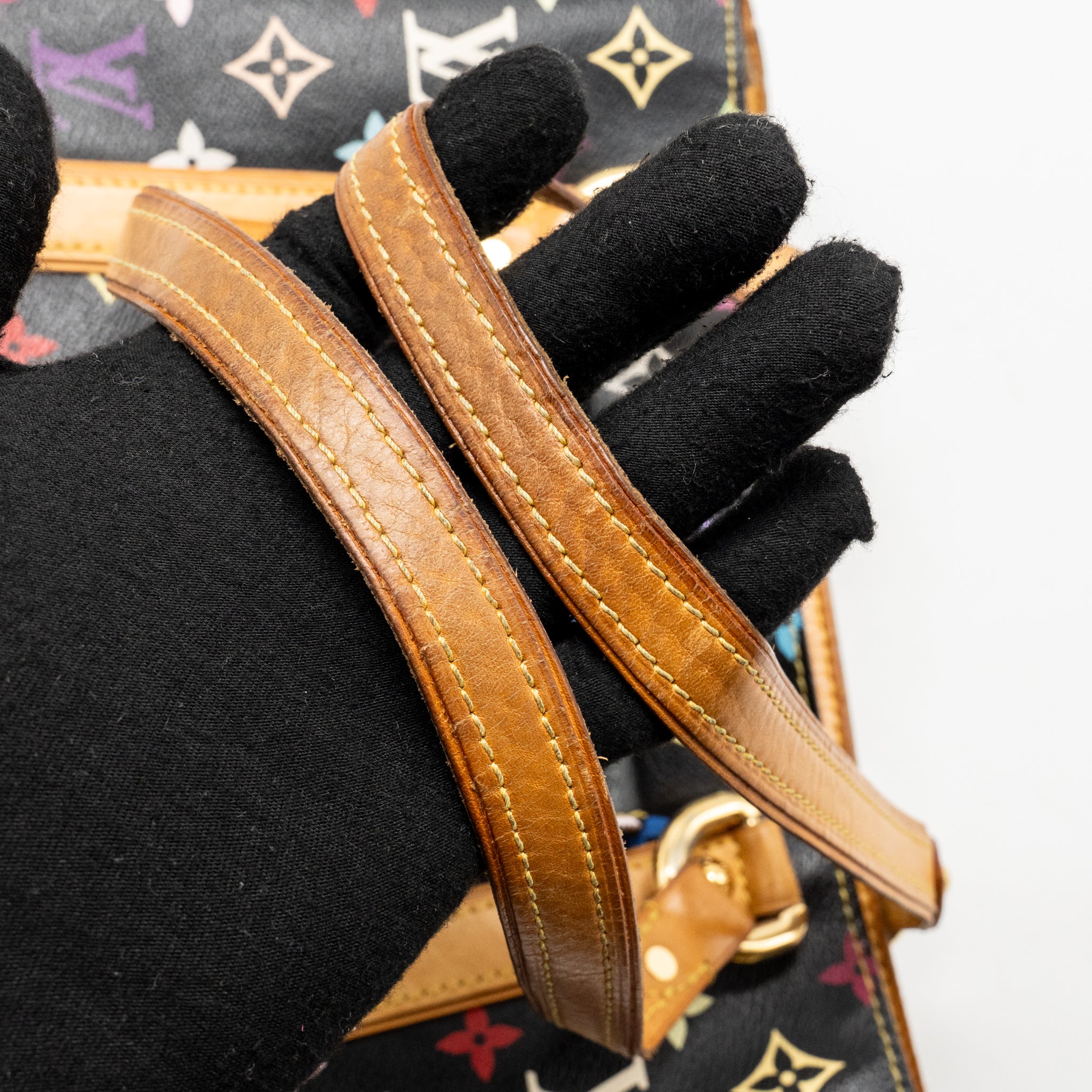 Louis Vuitton Aurelia Shoulder Bag Monogram Canvas Black/ Multicolour GHW - Image 12