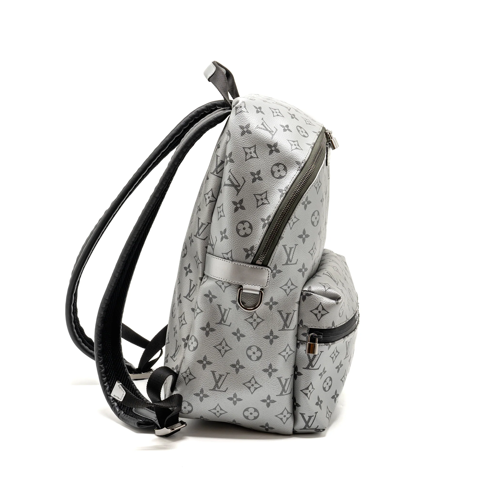 Louis Vuitton backpack Apollo monogram canvas silver / black SHW - Image 3